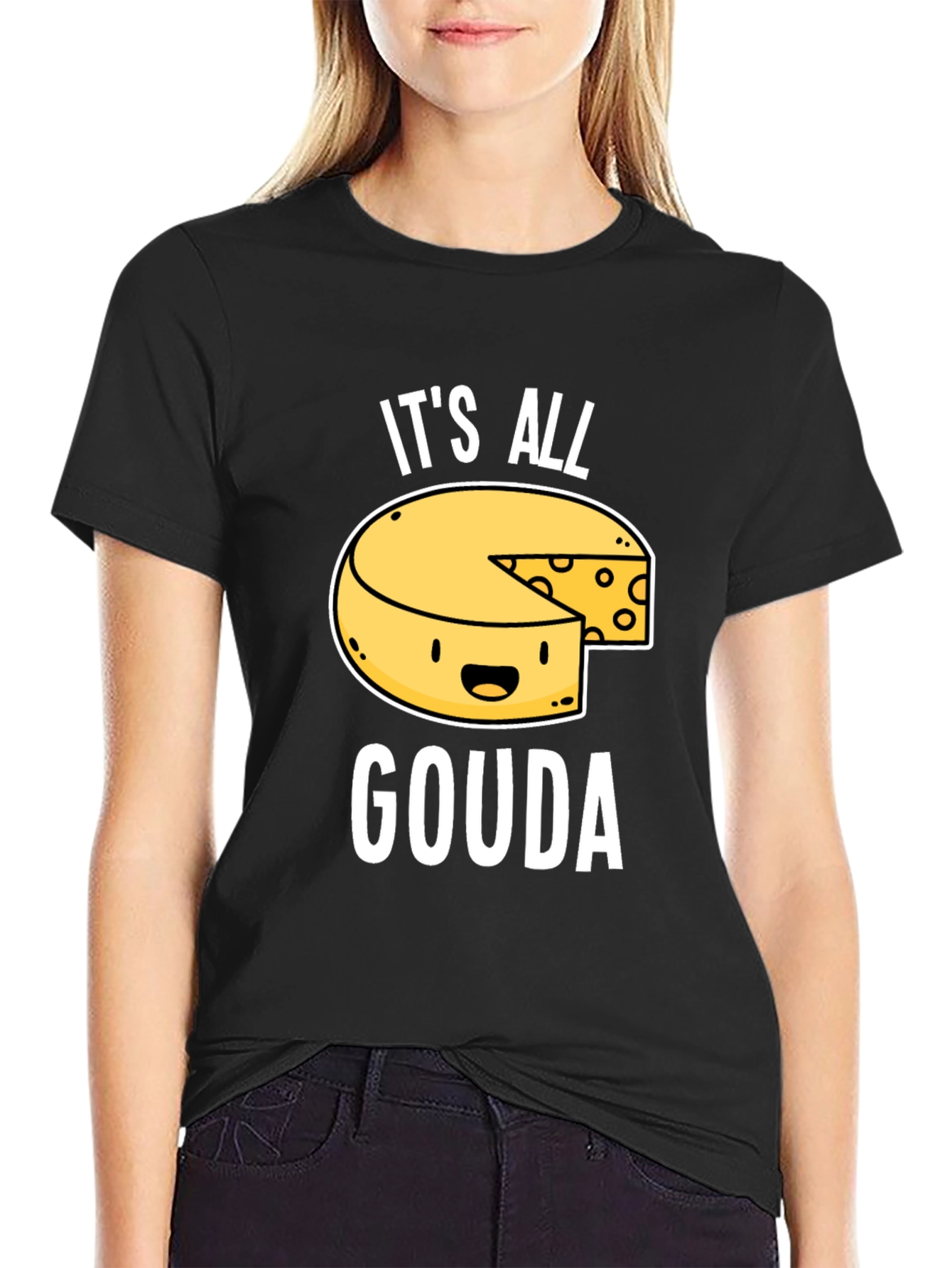 Its All Gouda T-Shirt - Funny Cheese Lover Tee