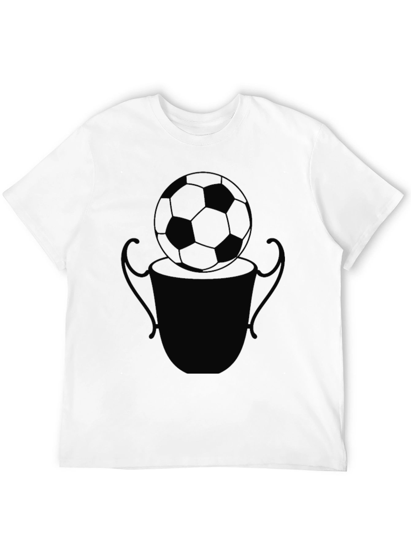Soccer Trophy Graphic Tee - Black