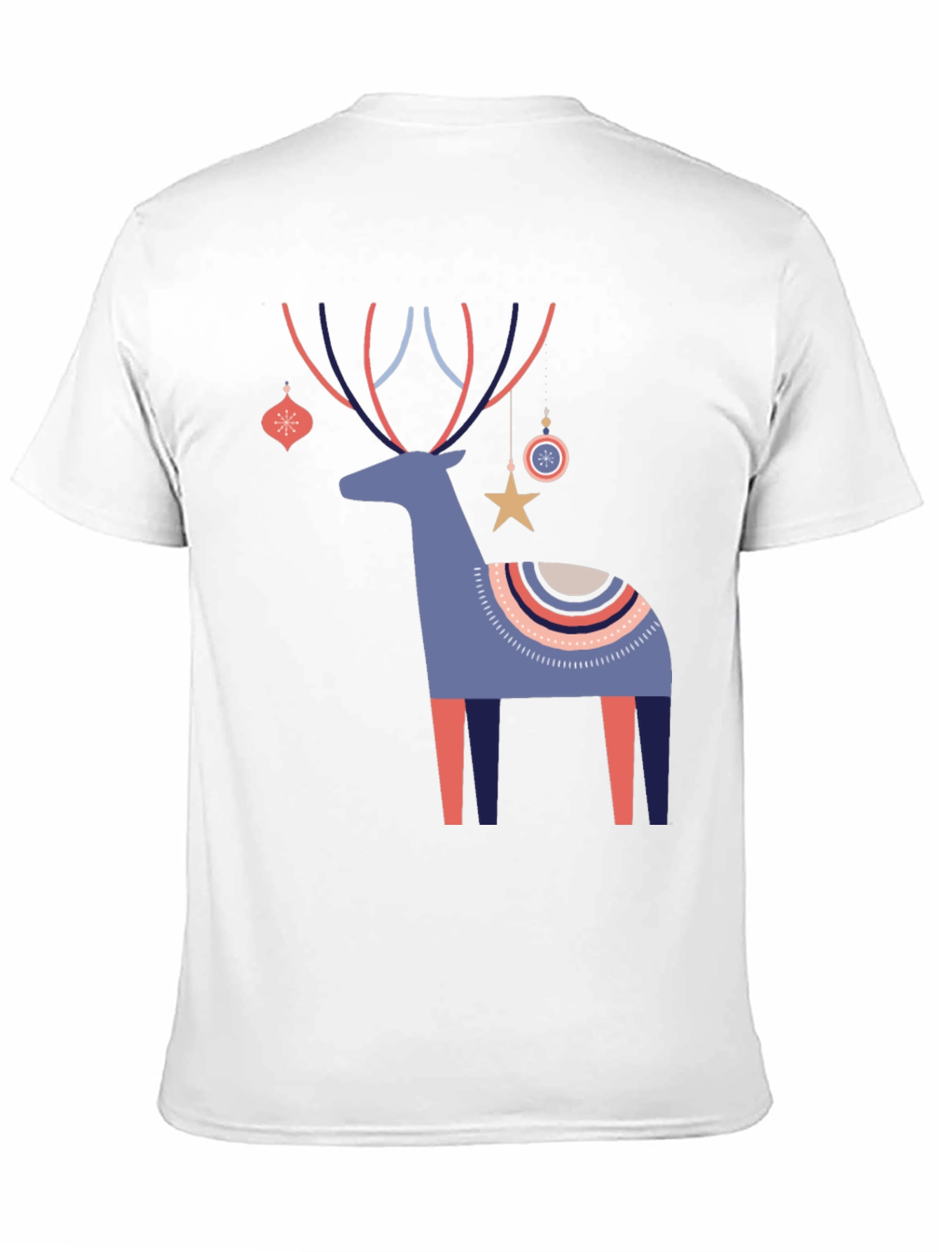 Festive Reindeer Graphic Tee - Holiday Cheer