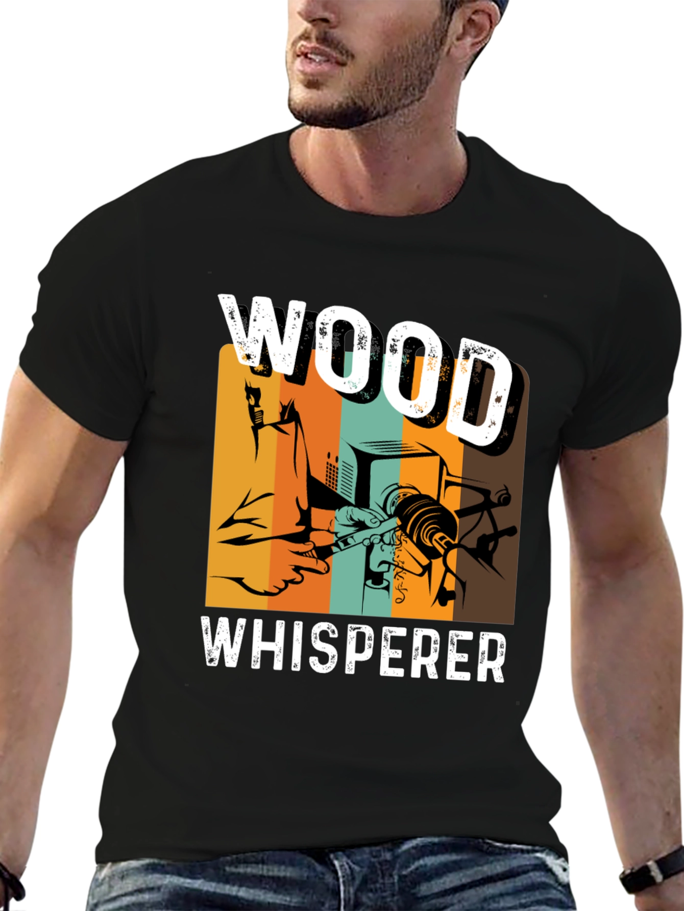 Wood Whisperer Graphic T-Shirt - Carpentry Woodworking