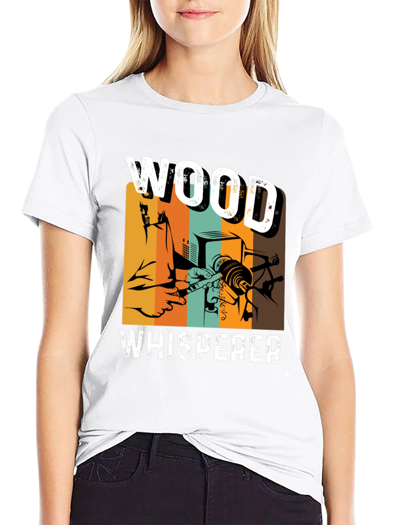 Wood Whisperer Graphic T-Shirt - Carpentry Woodworking