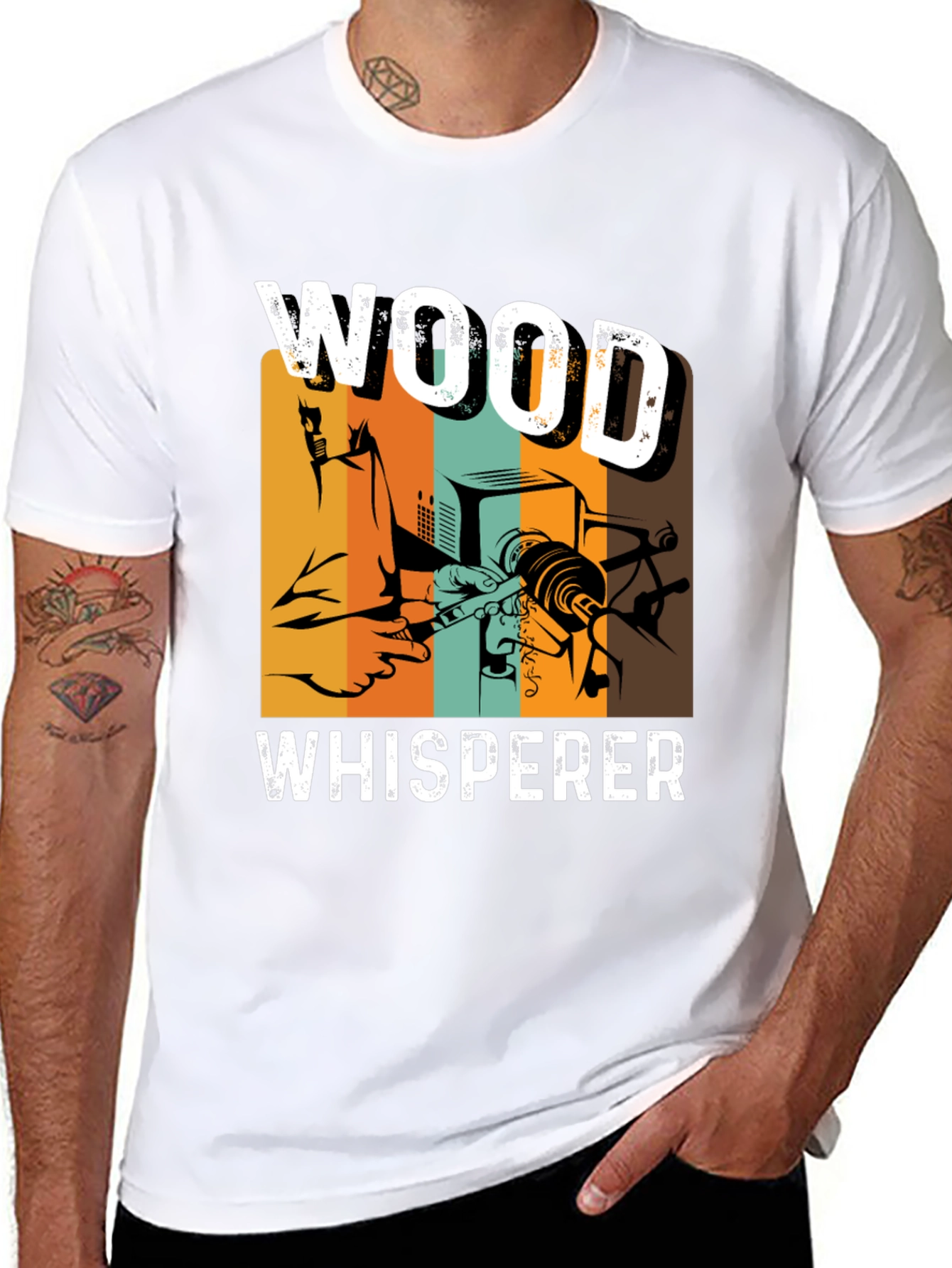 Wood Whisperer Graphic T-Shirt - Carpentry Woodworking