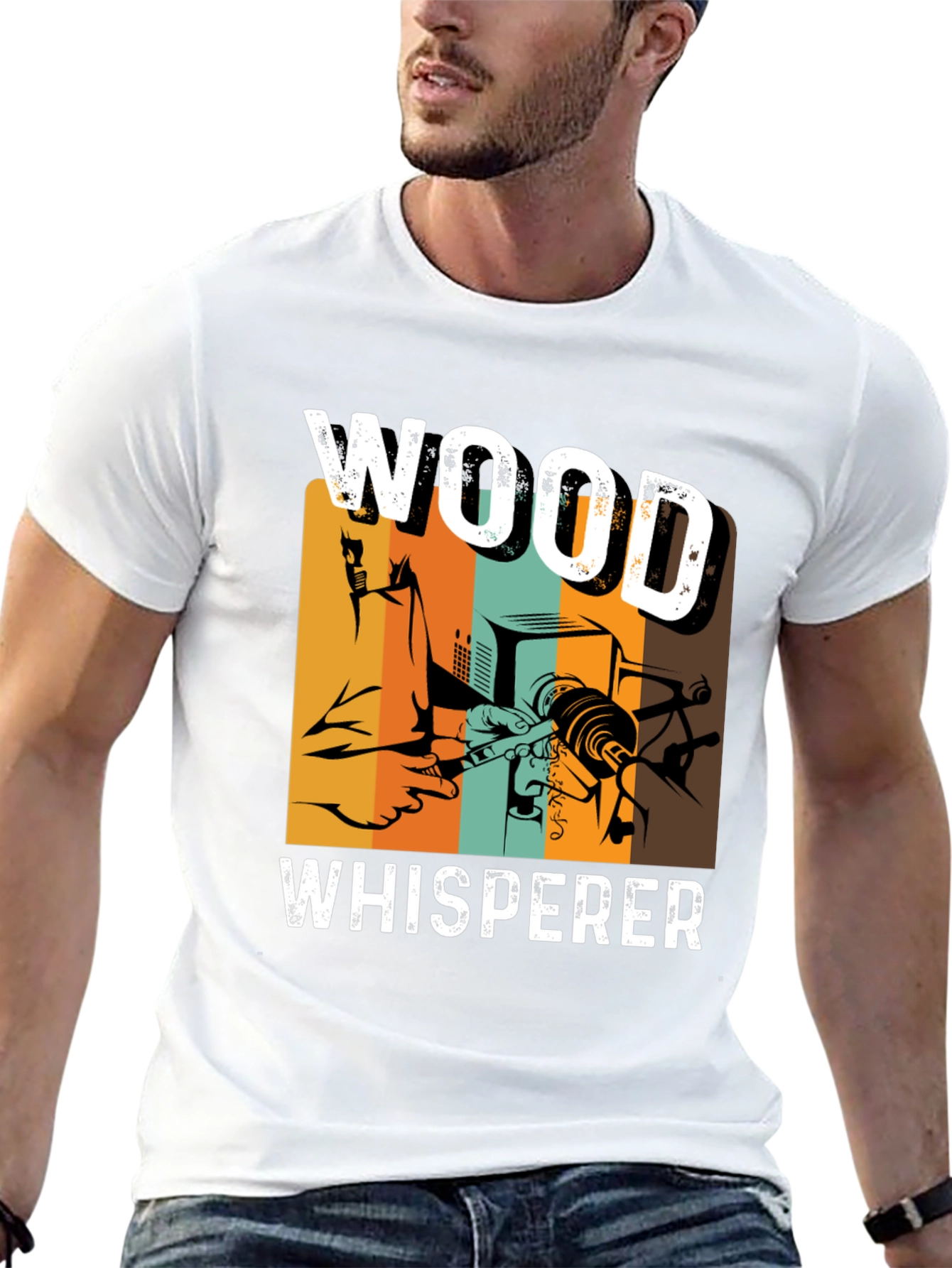 Wood Whisperer Graphic T-Shirt - Carpentry Woodworking