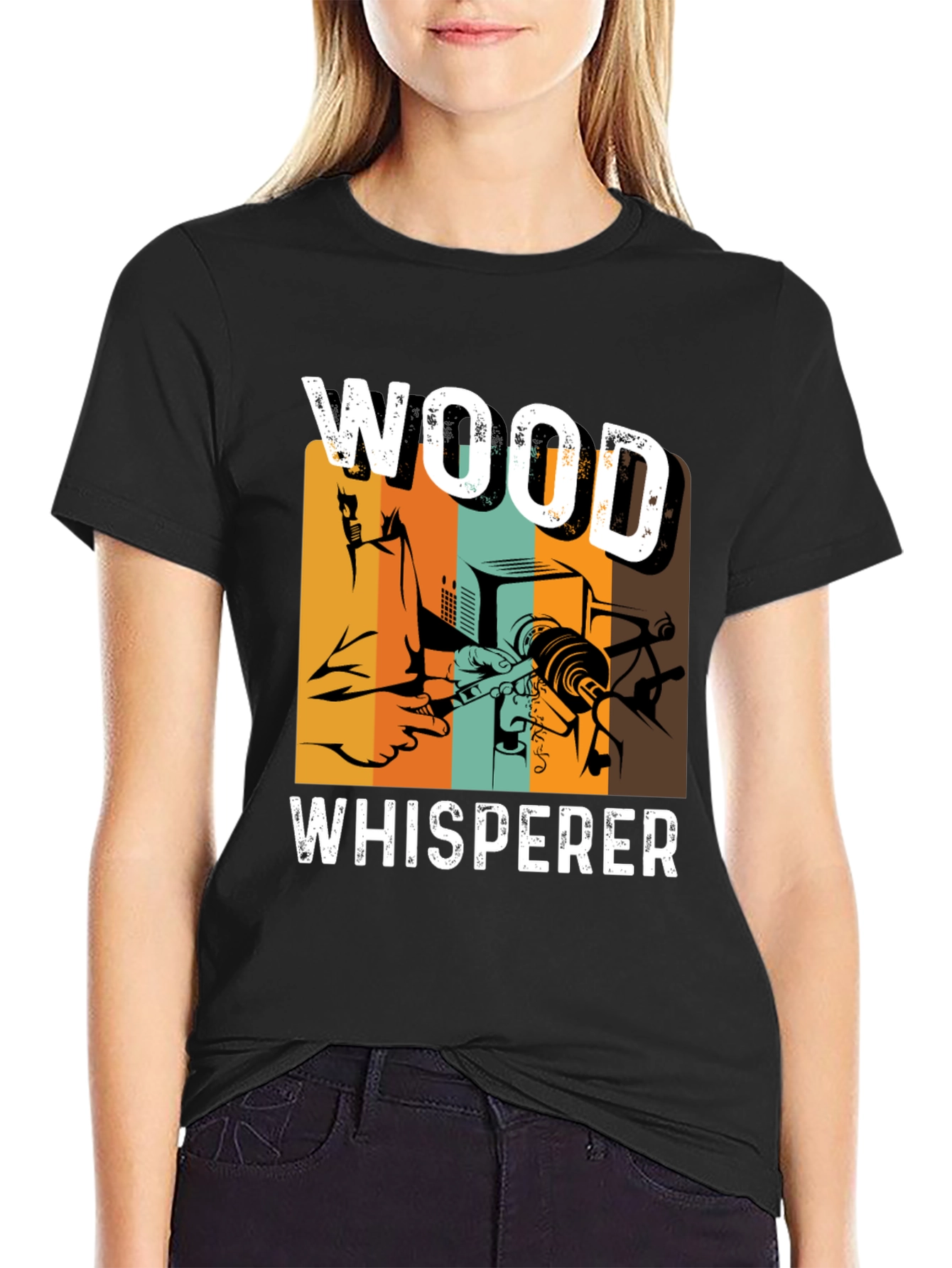 Wood Whisperer Graphic T-Shirt - Carpentry Woodworking