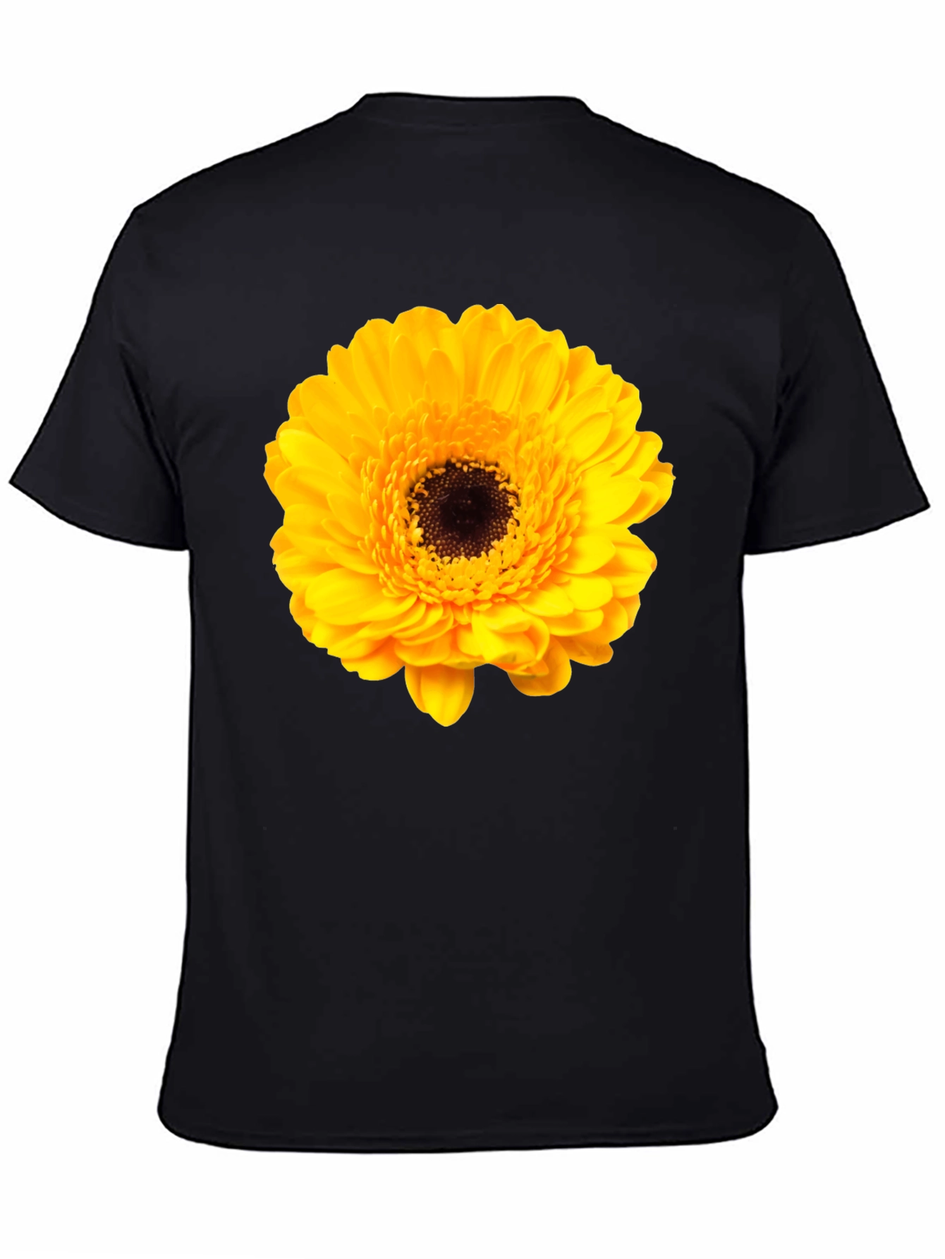 Floral Graphic Tee: Yellow Gerbera T-Shirt