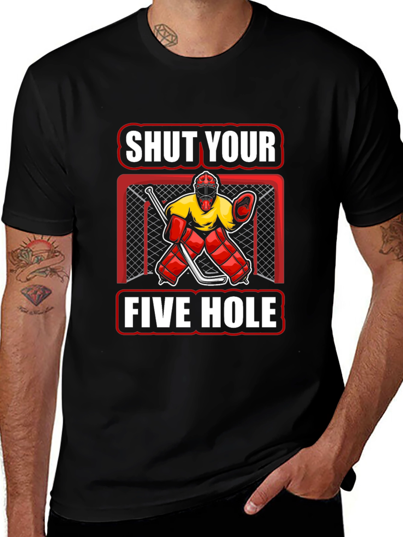Shut Your Five Hole Hockey T-Shirt