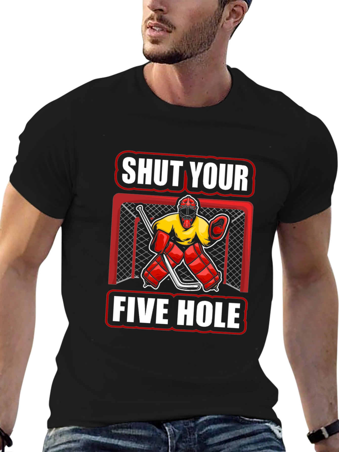 Shut Your Five Hole Hockey T-Shirt