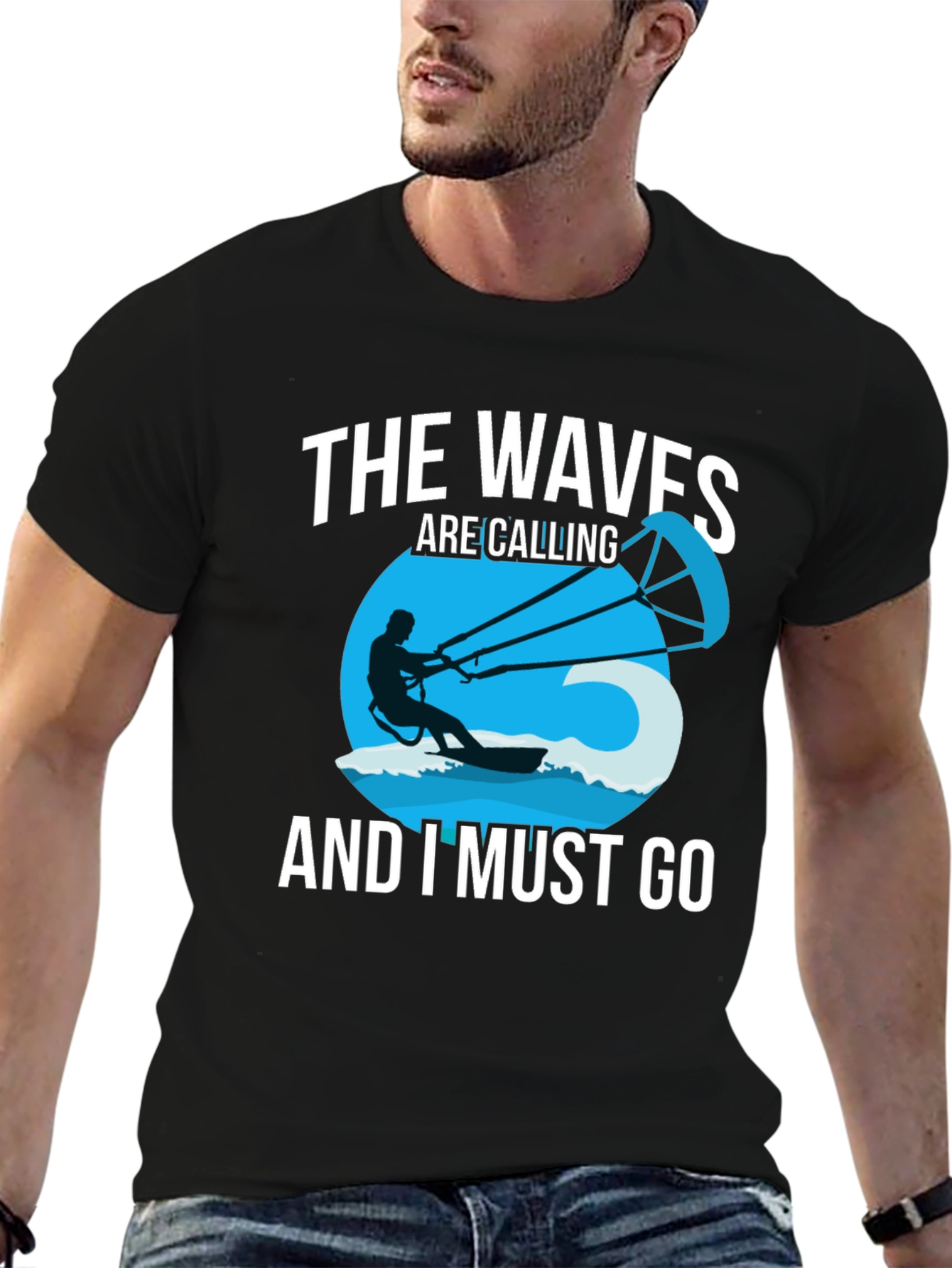 The Waves Are Calling Mens Graphic Tee