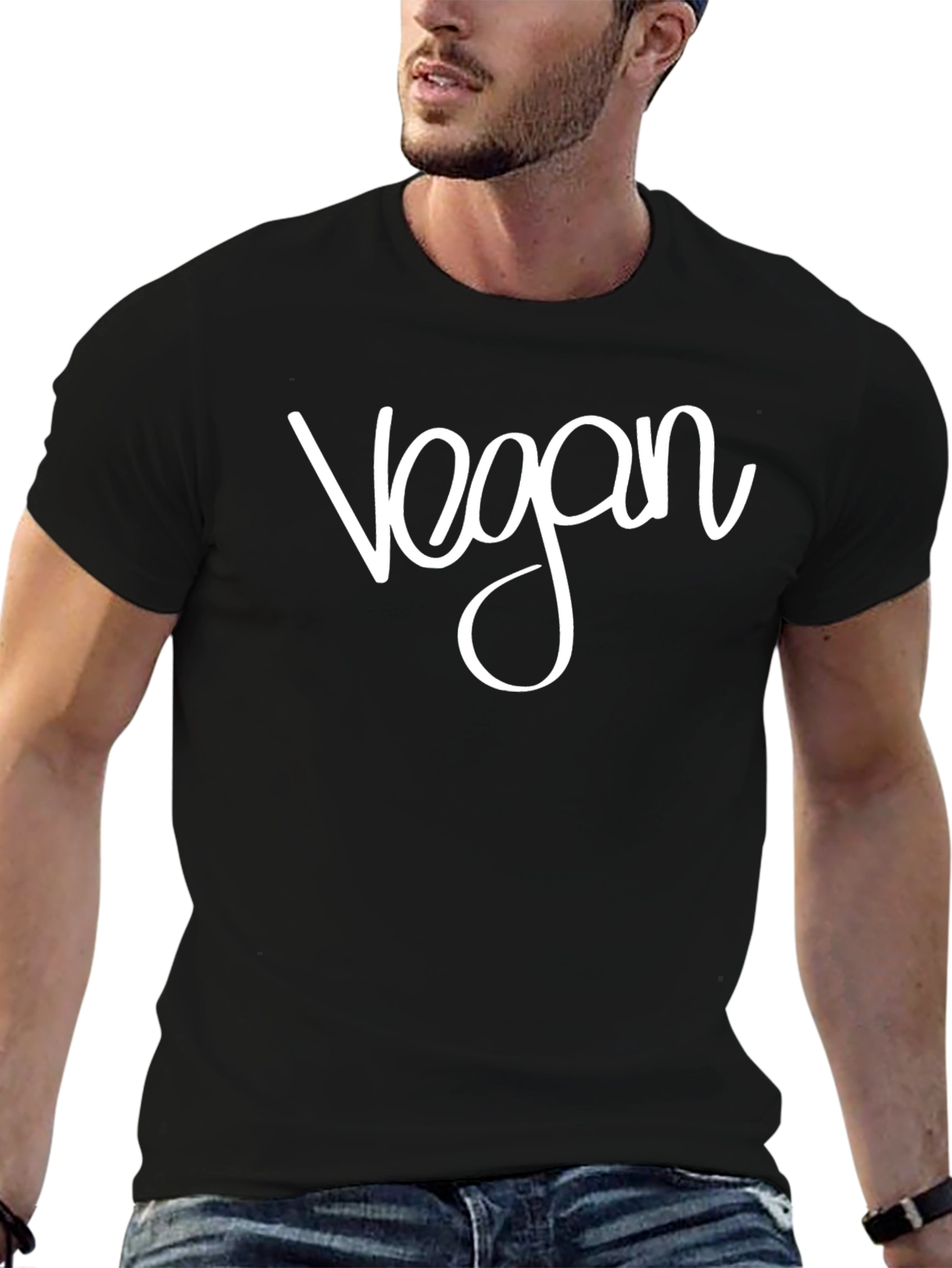 Vegan Graphic T-Shirt - Black Unisex Tee