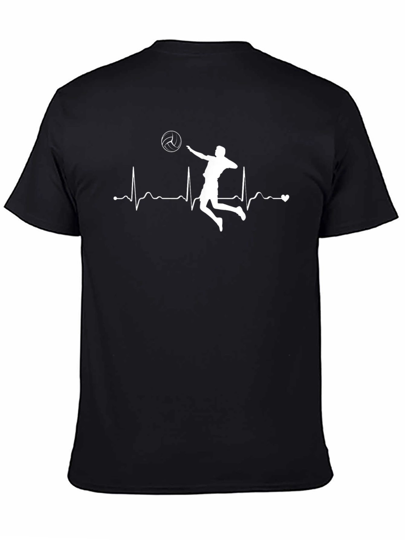 Volleyball Heartbeat T-Shirt - Love The Game!