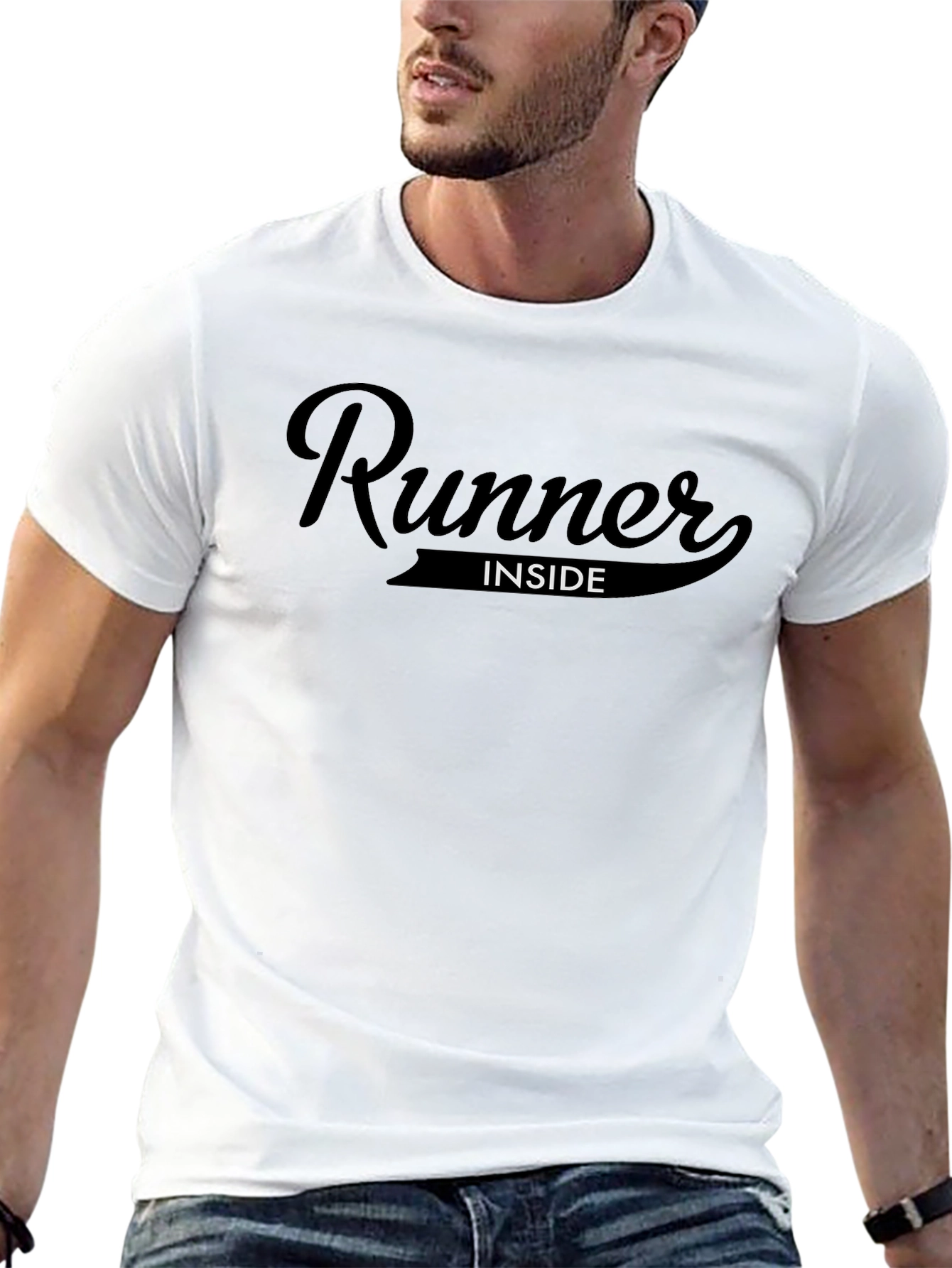 Runner Inside Graphic T-Shirt - Sporty Casual Wear