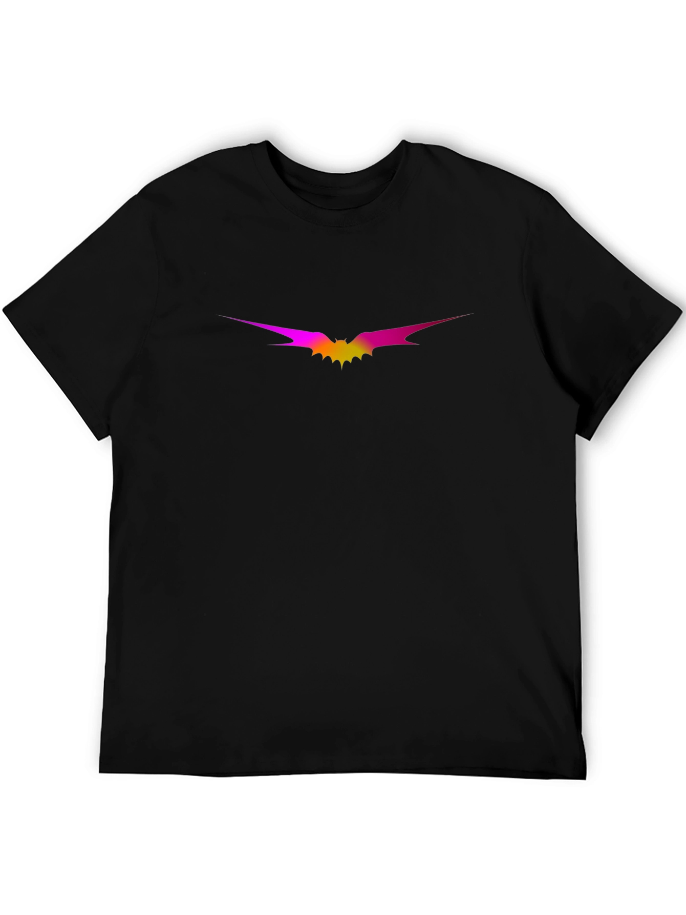 Gradient Bat Graphic Tee - Black