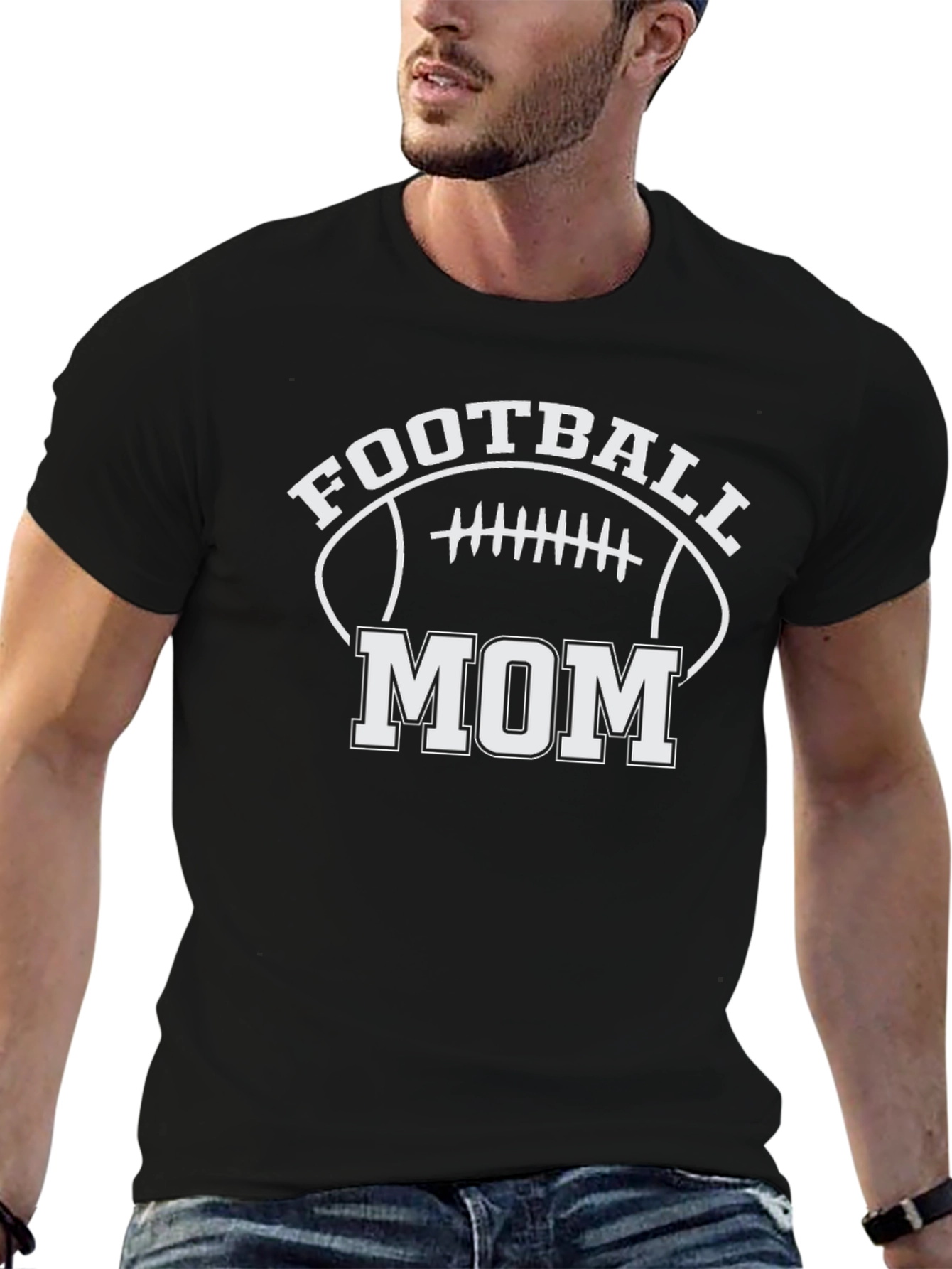Football Mom Graphic Tee - Game Day Style