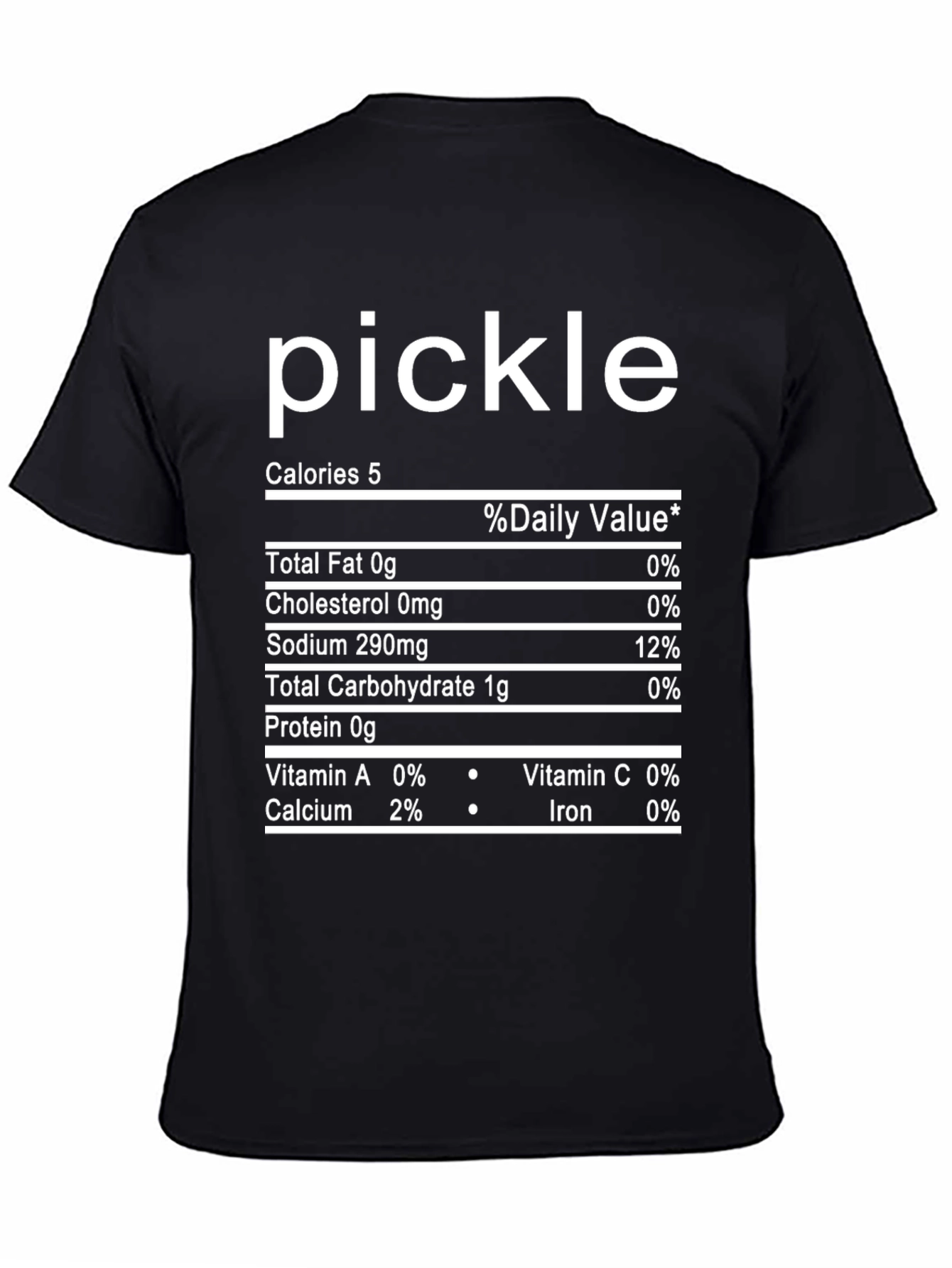 Pickle Nutrition Facts Novelty T-Shirt