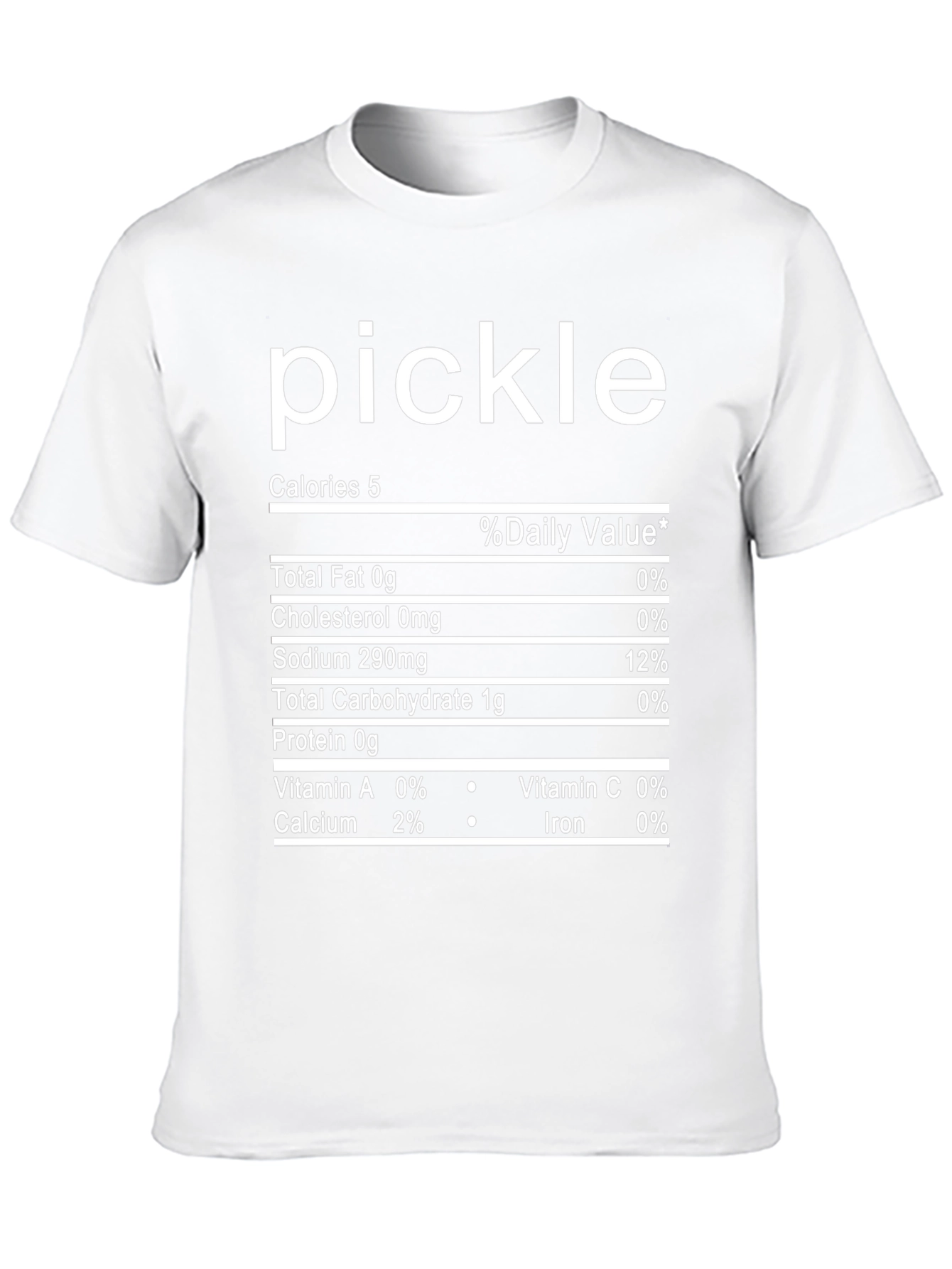 Pickle Nutrition Facts Novelty T-Shirt