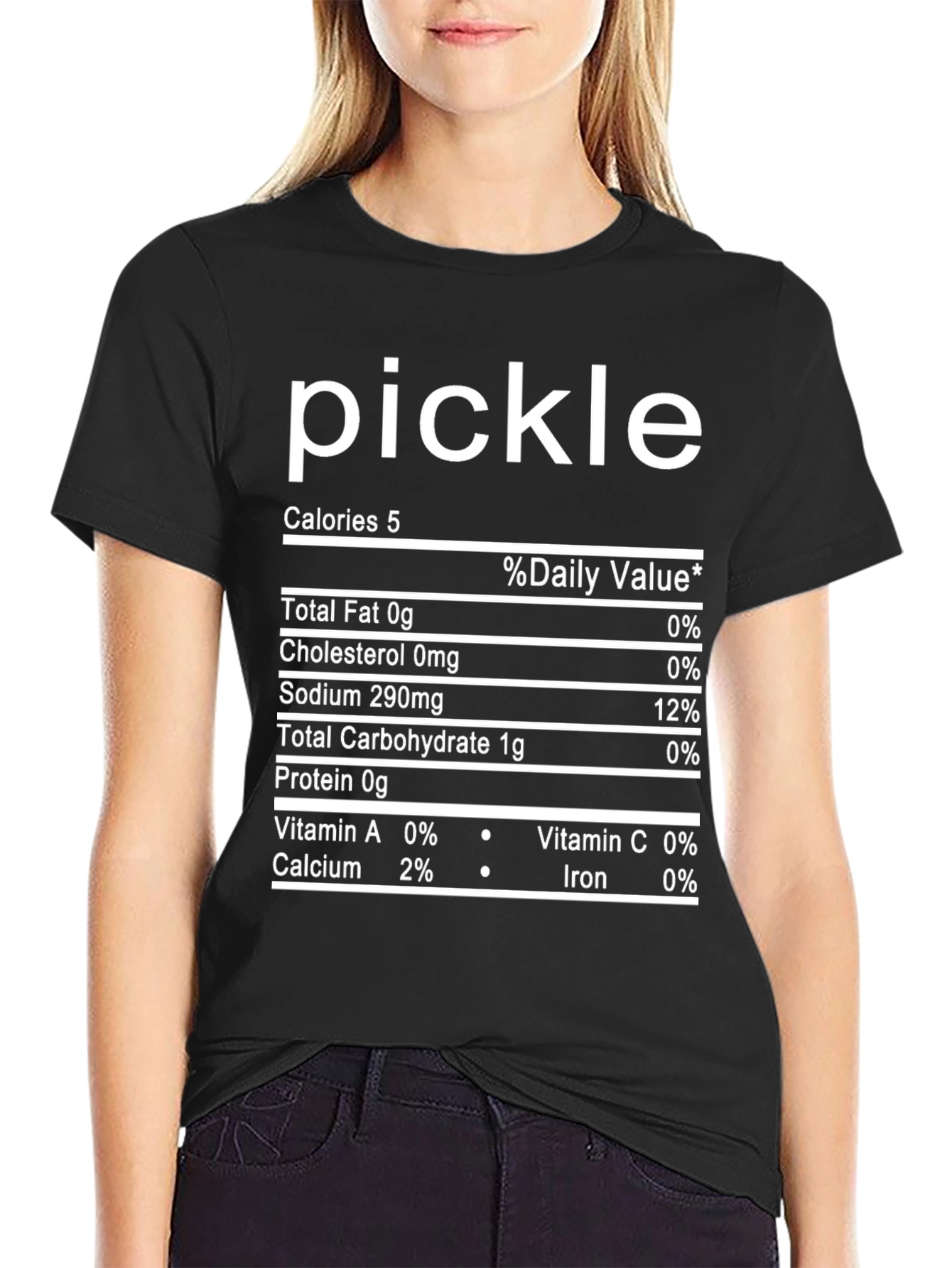 Pickle Nutrition Facts Novelty T-Shirt