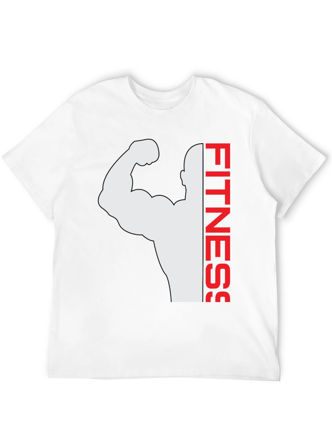 Fitness Graphic Tee - Black Bodybuilder Shirt