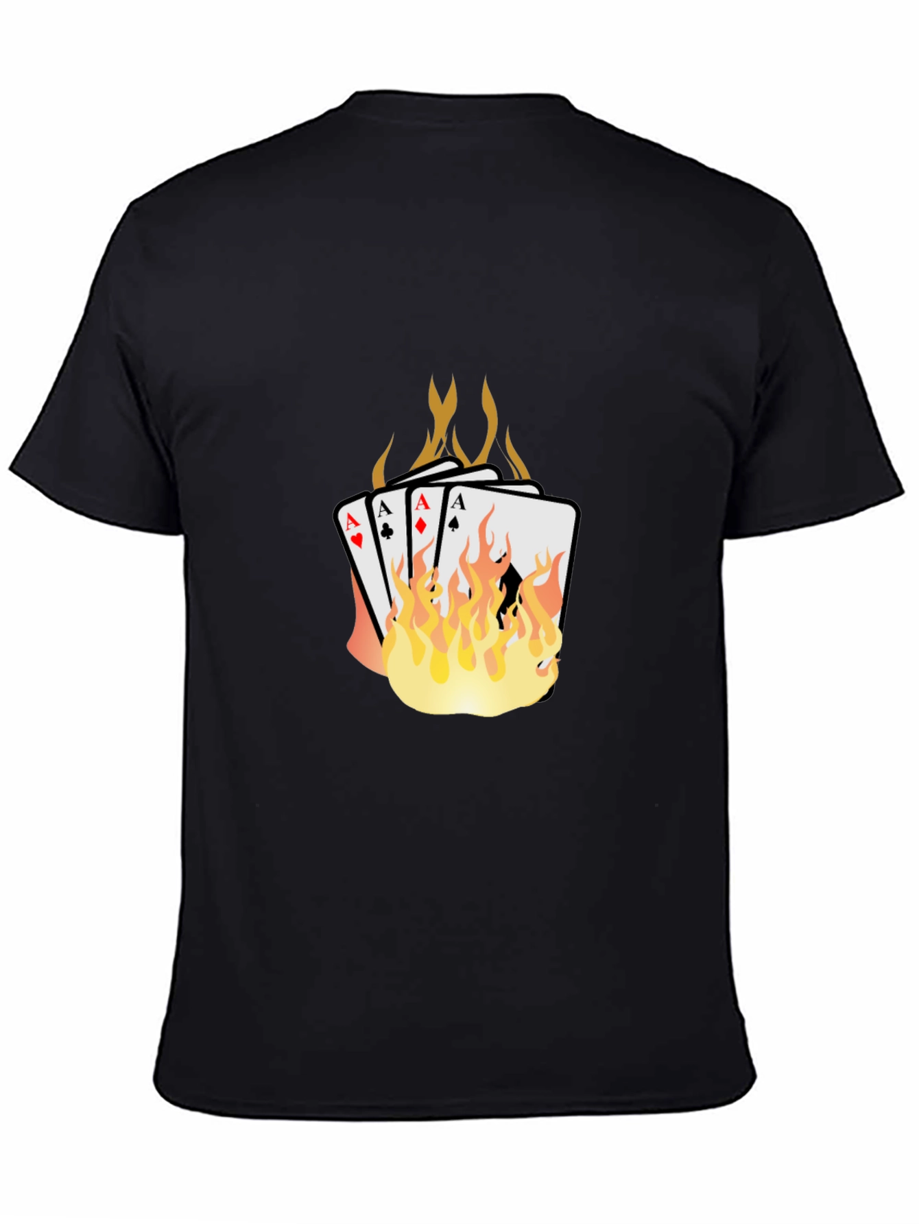 Flaming Aces Graphic T-Shirt