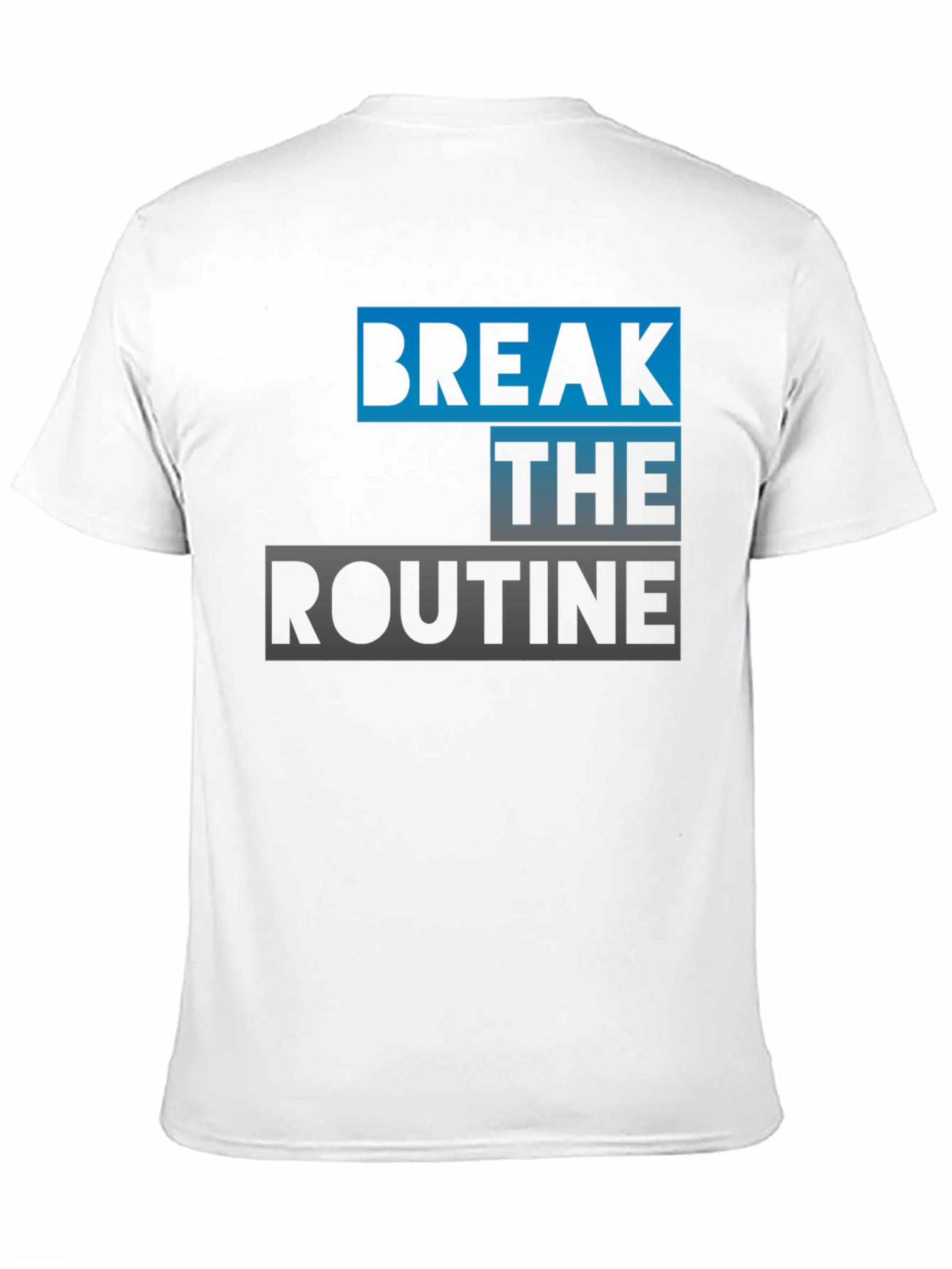 Break the Routine Graphic Tee - Stylish Black T-Shirt