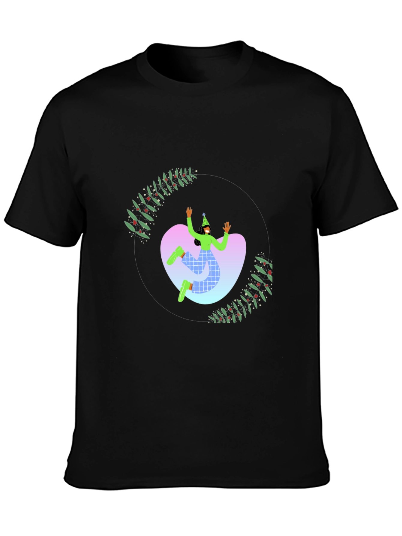 Festive Graphic Tee - Holiday Party Vibes