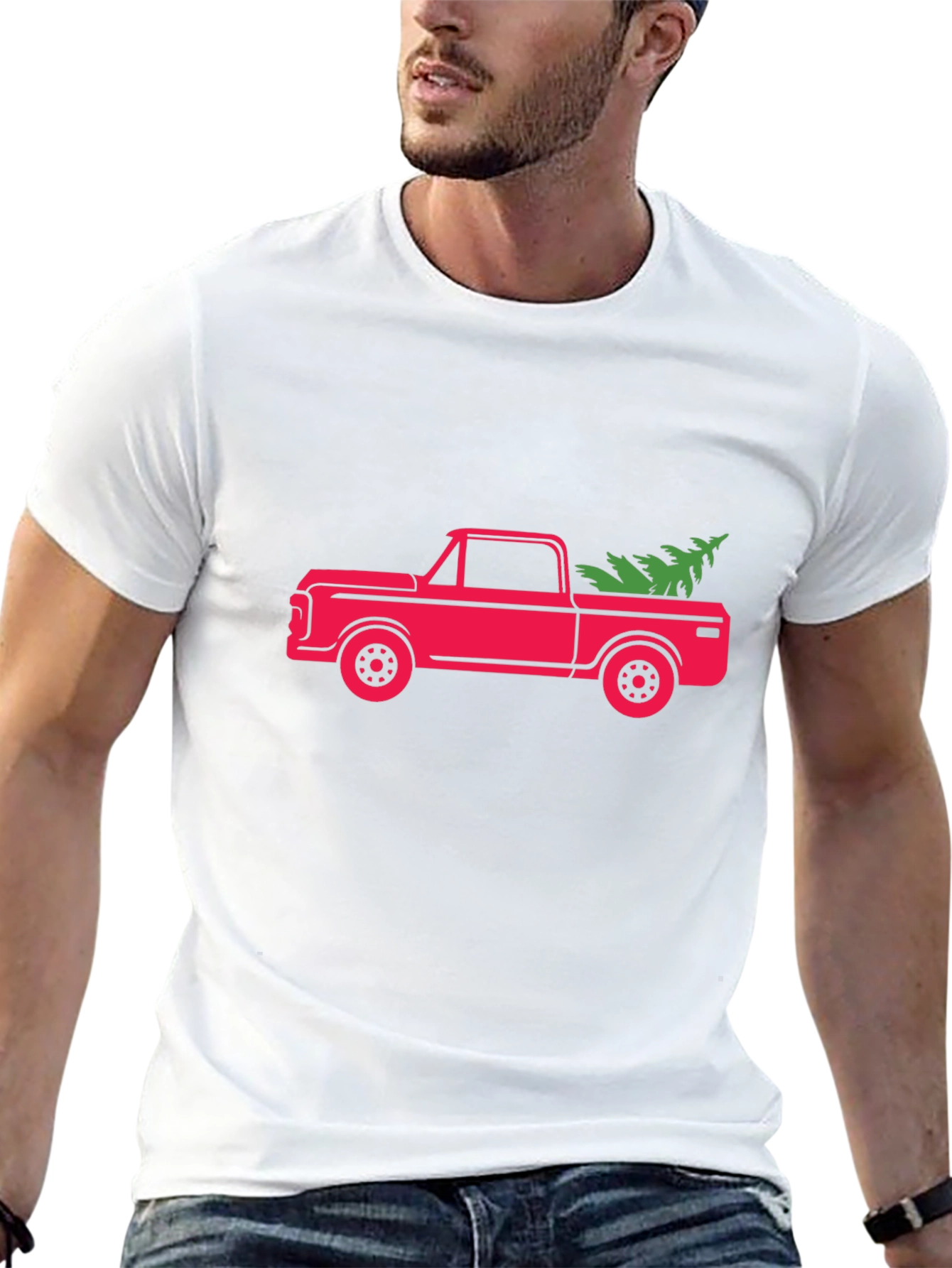 Christmas Tree Truck Graphic Tee