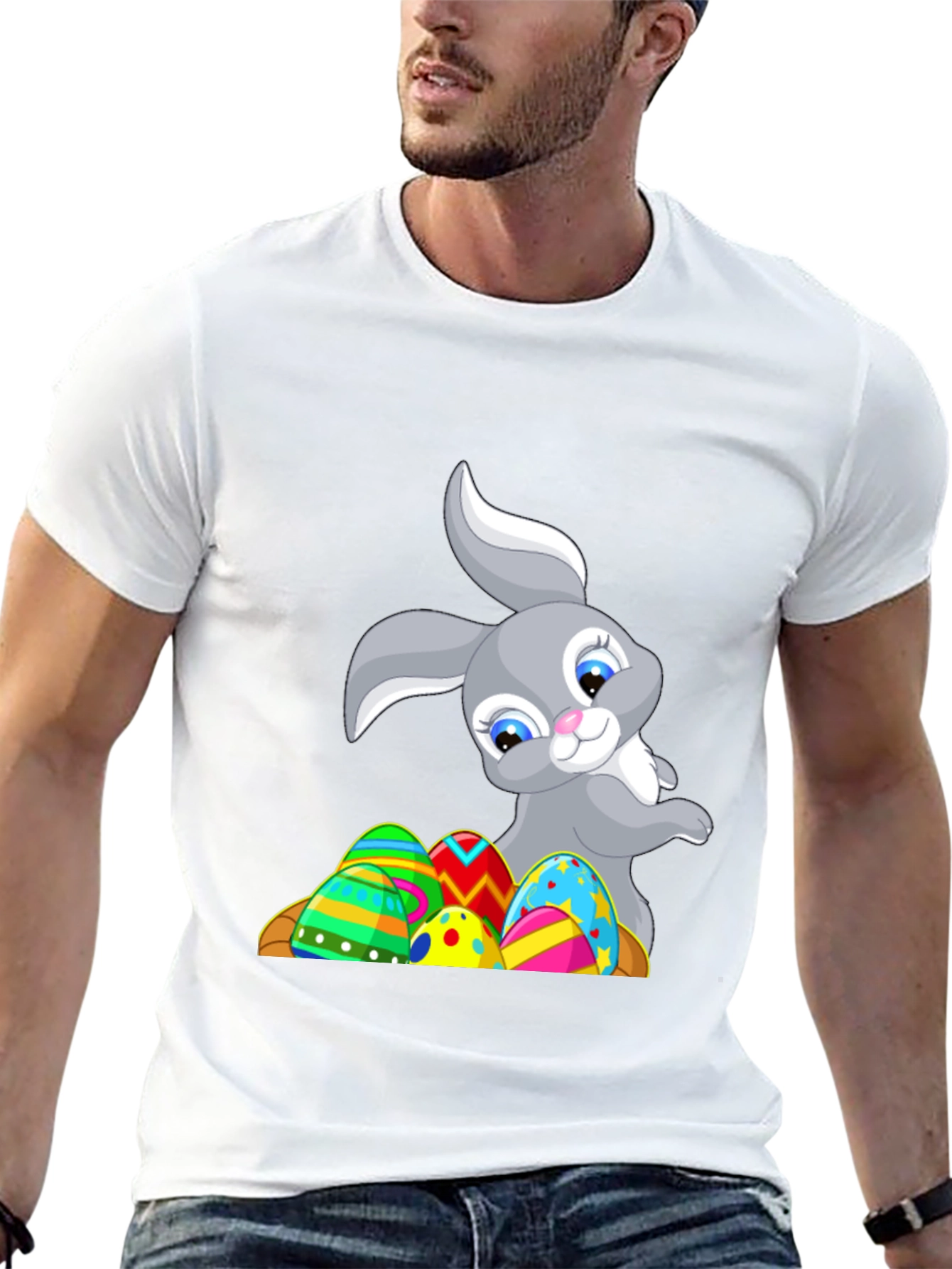 Easter Bunny & Eggs Graphic Tee