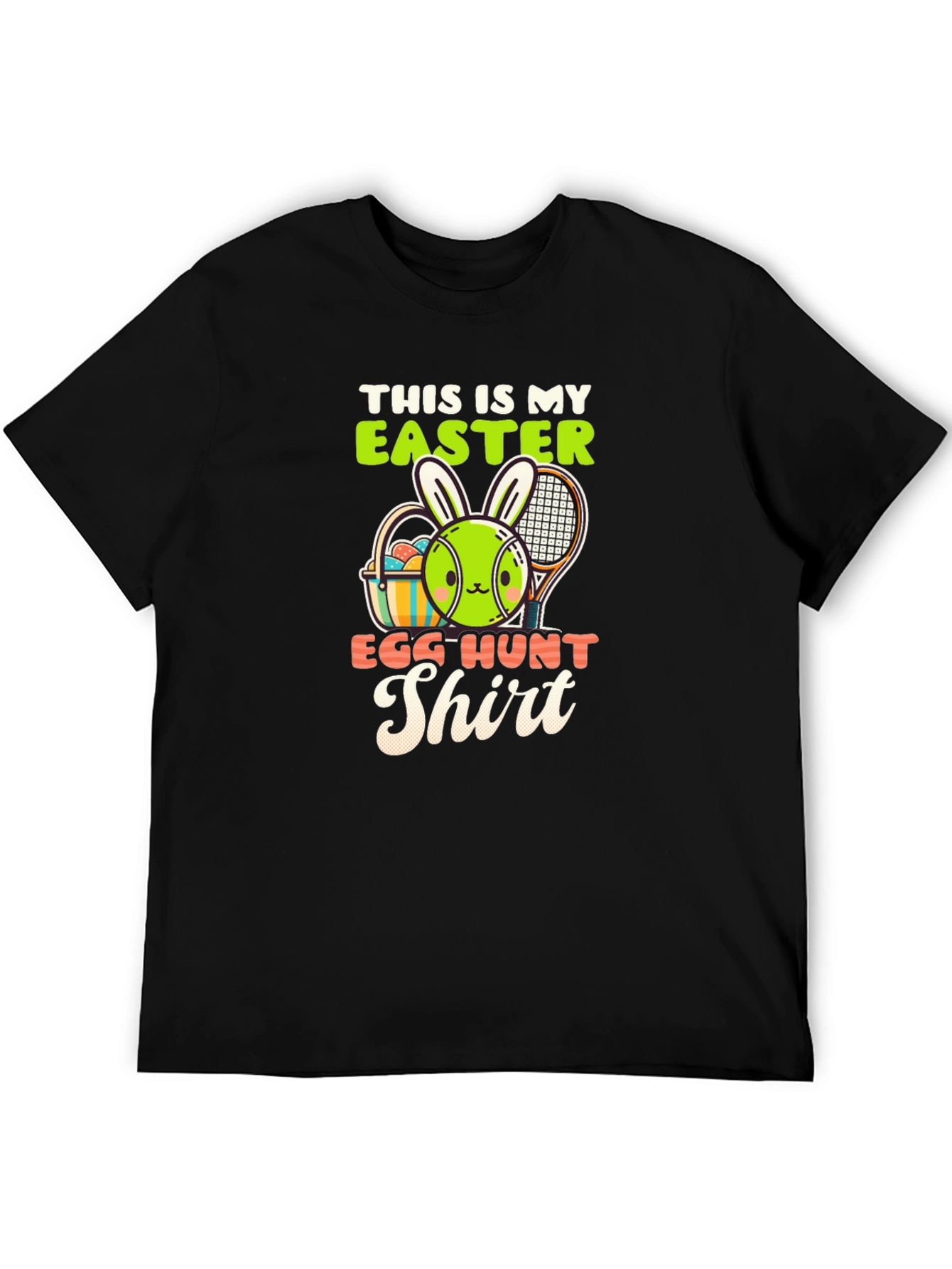Easter Egg Hunt Shirt - Tennis Bunny