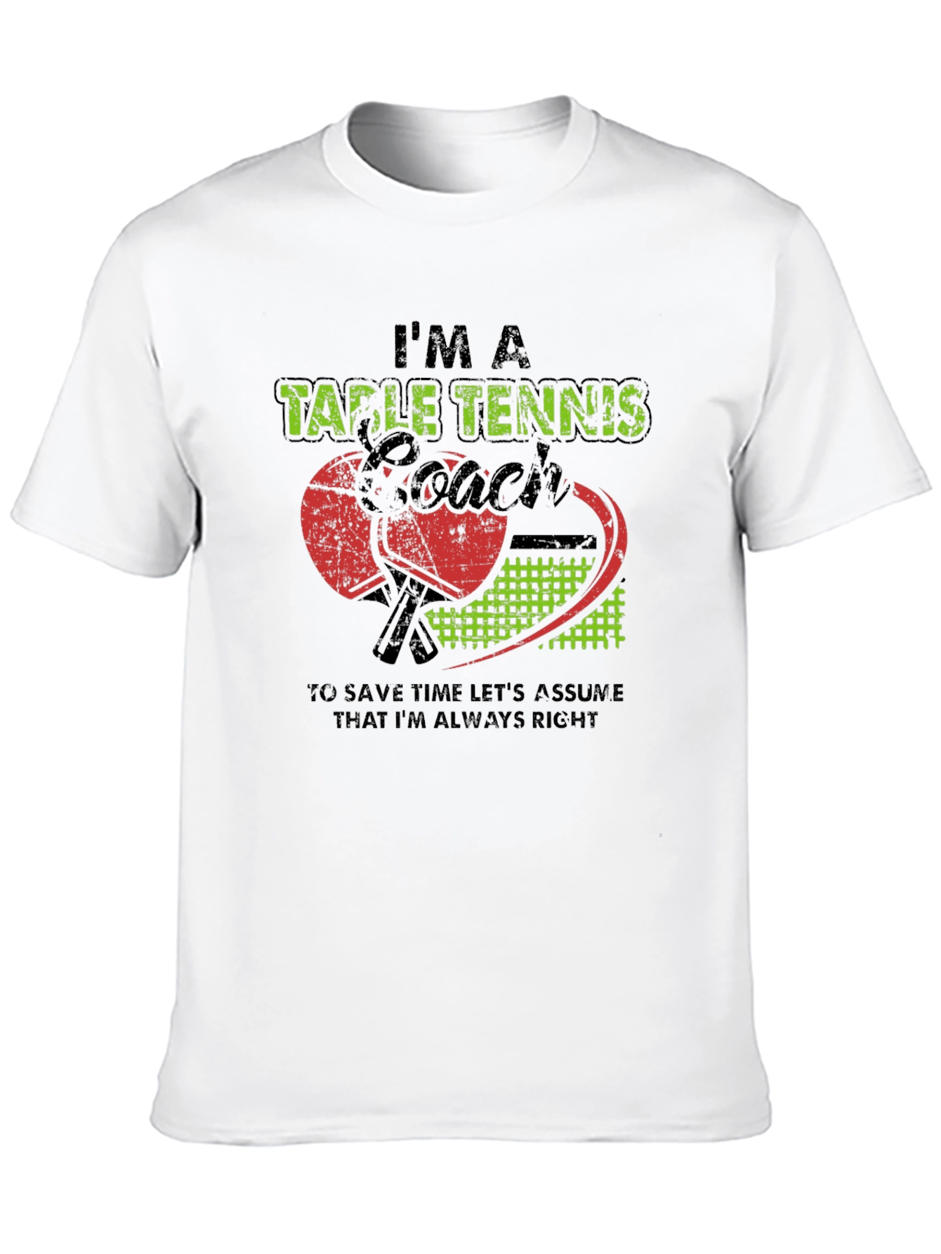 Table Tennis Coach Graphic Tee