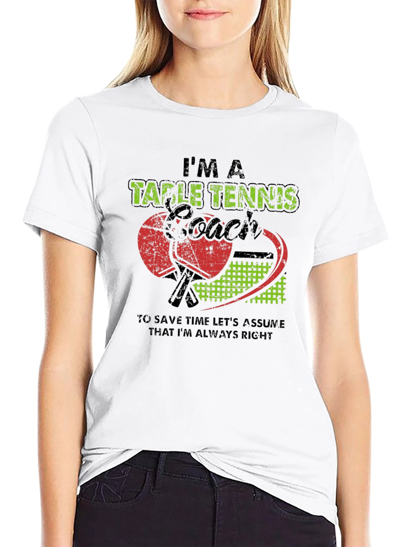 Table Tennis Coach Graphic Tee