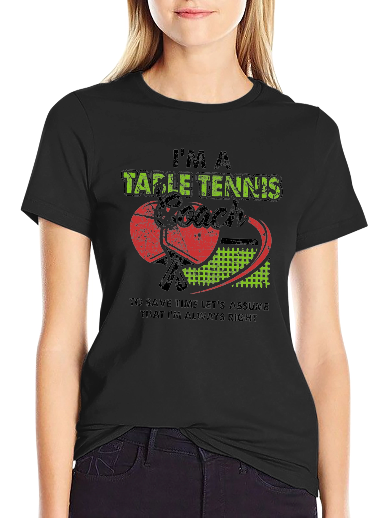 Table Tennis Coach Graphic Tee