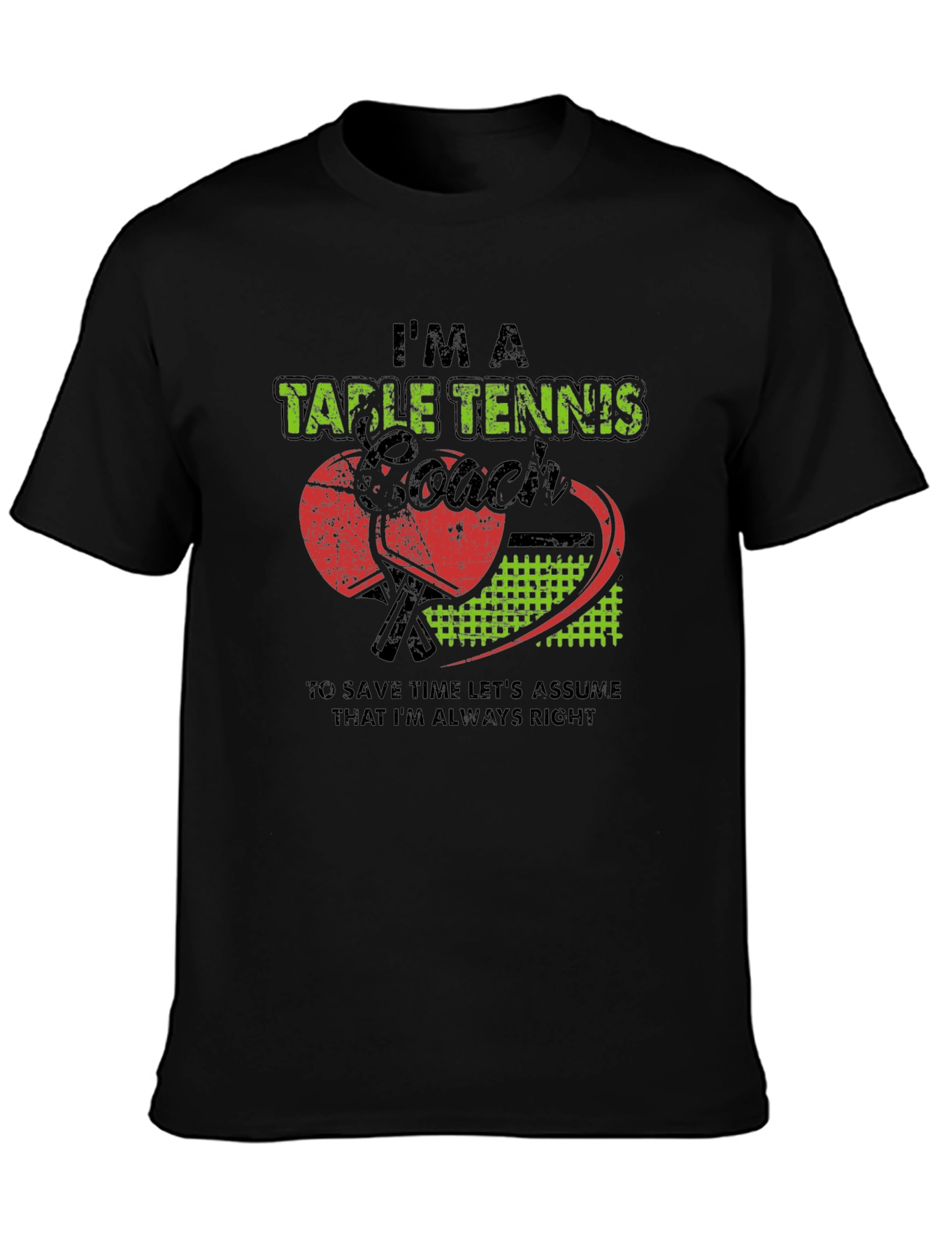 Table Tennis Coach Graphic Tee