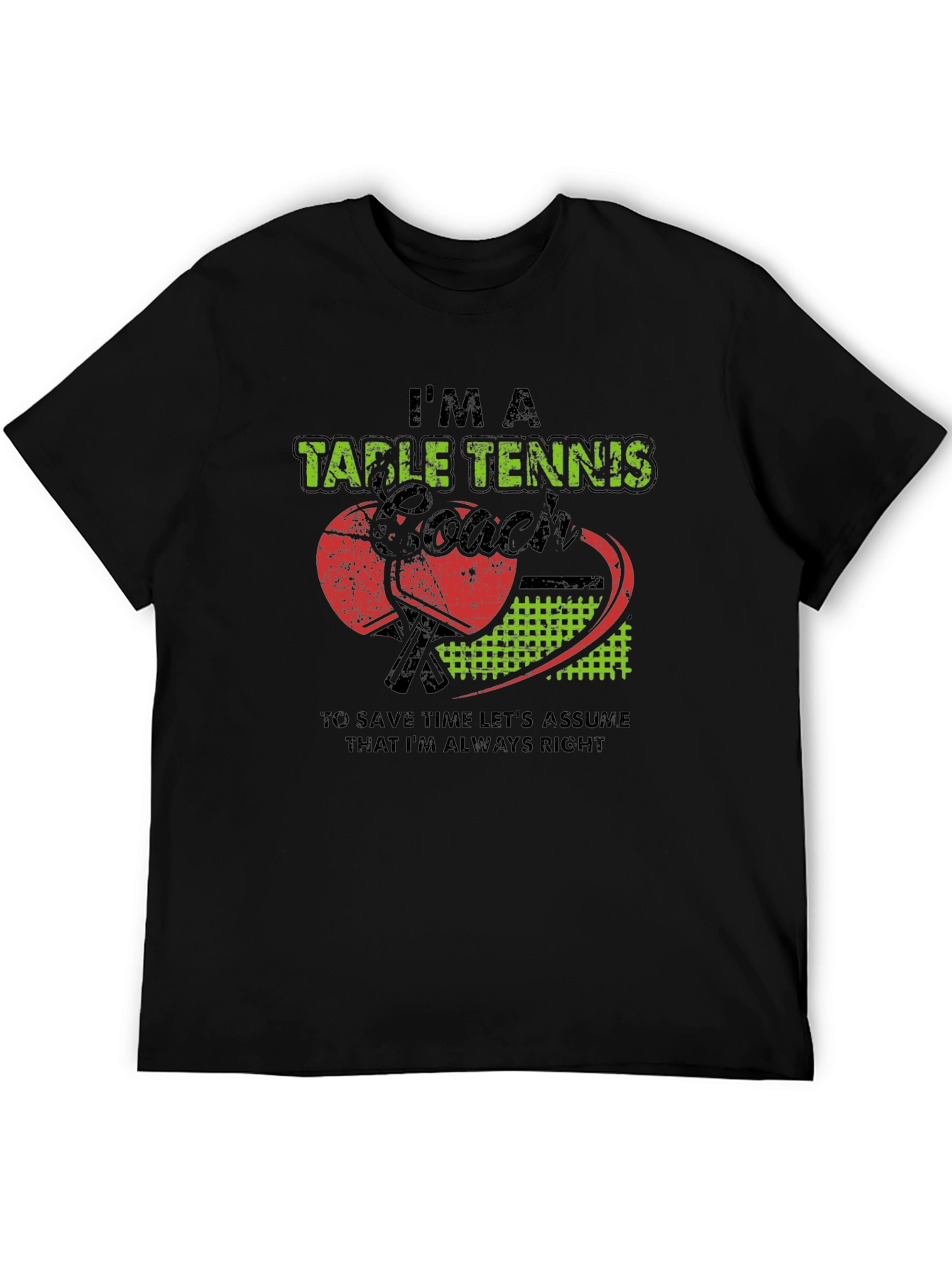 Table Tennis Coach Graphic Tee