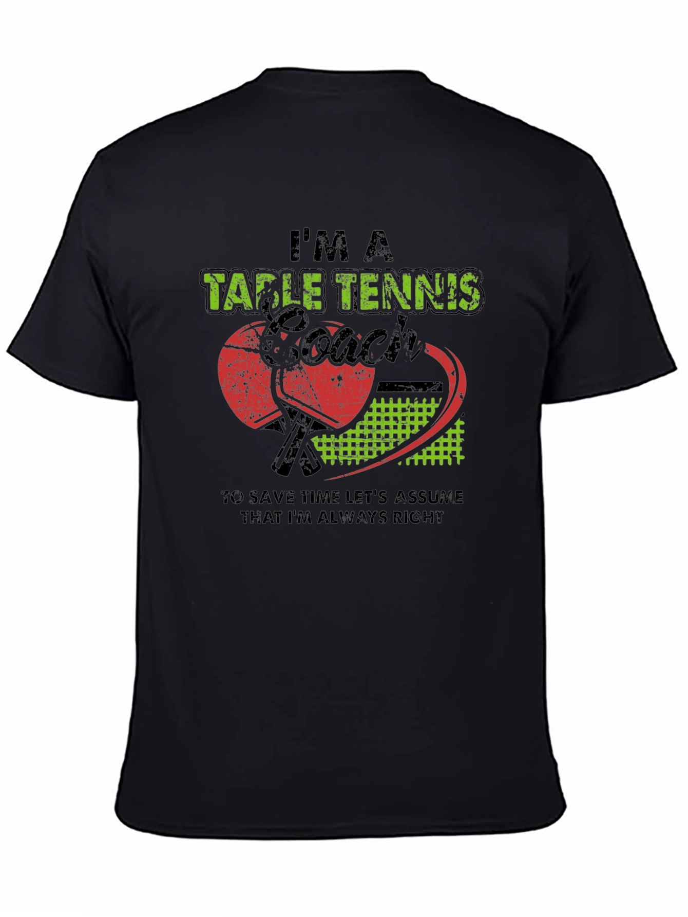 Table Tennis Coach Graphic Tee