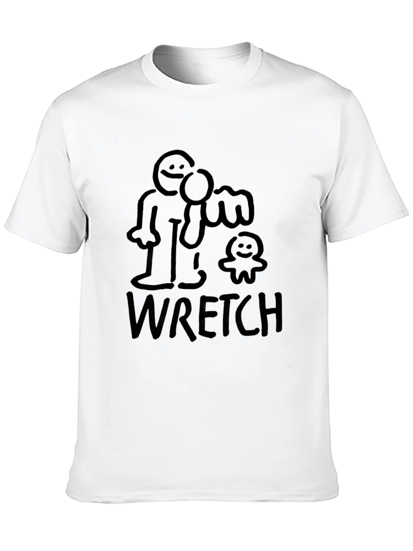 WRETCH Black Graphic Tee