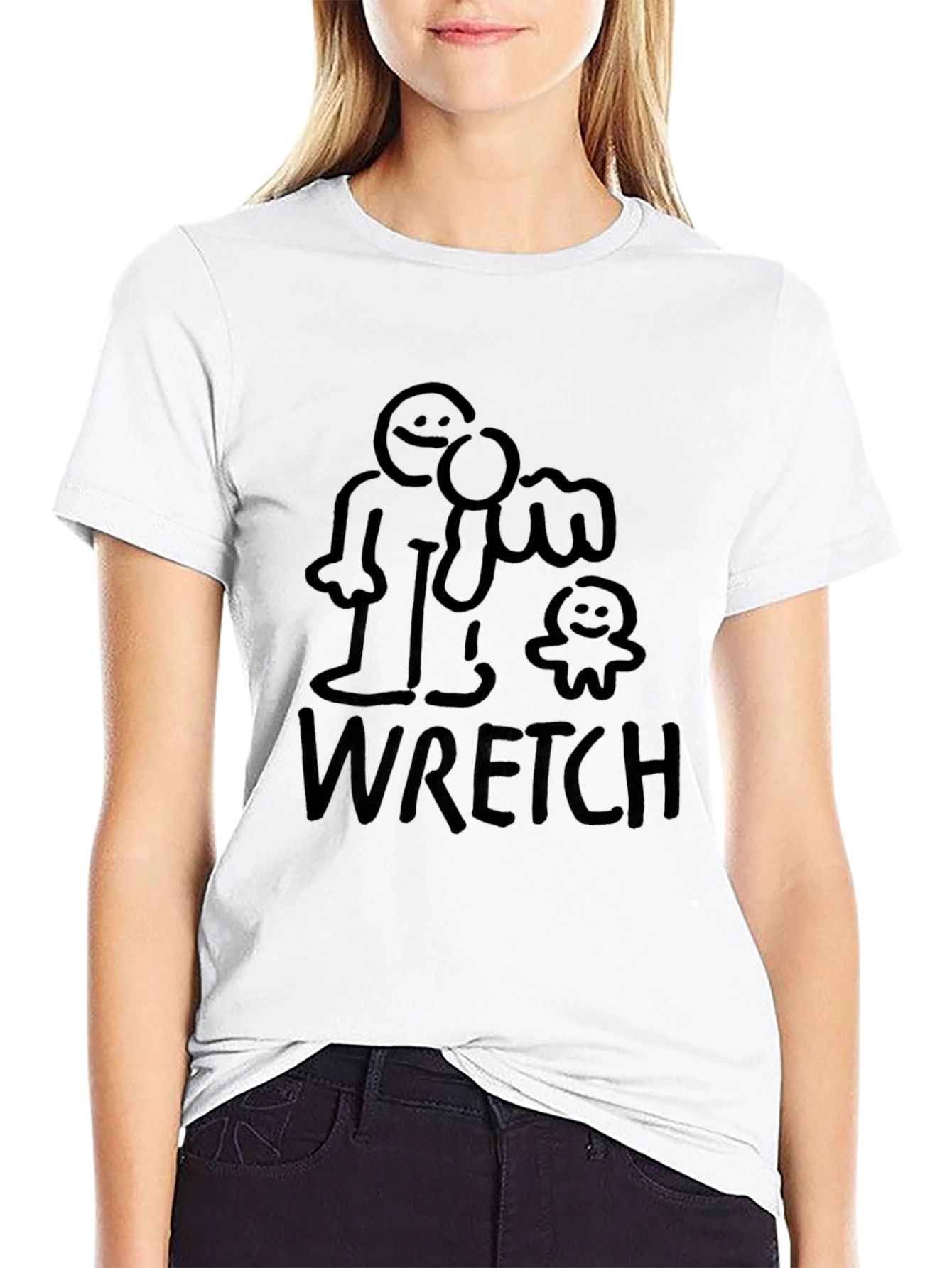 WRETCH Black Graphic Tee