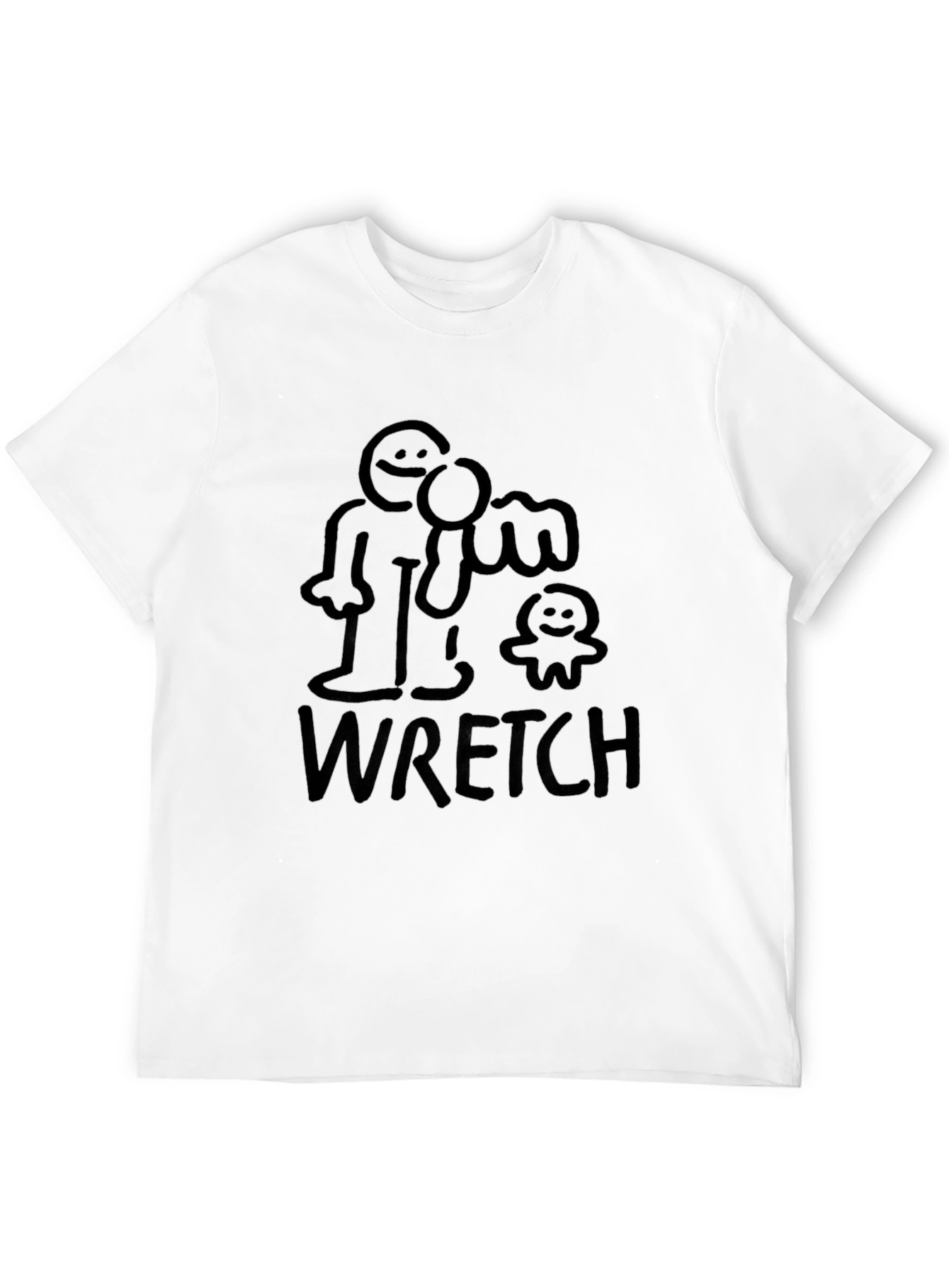 WRETCH Black Graphic Tee