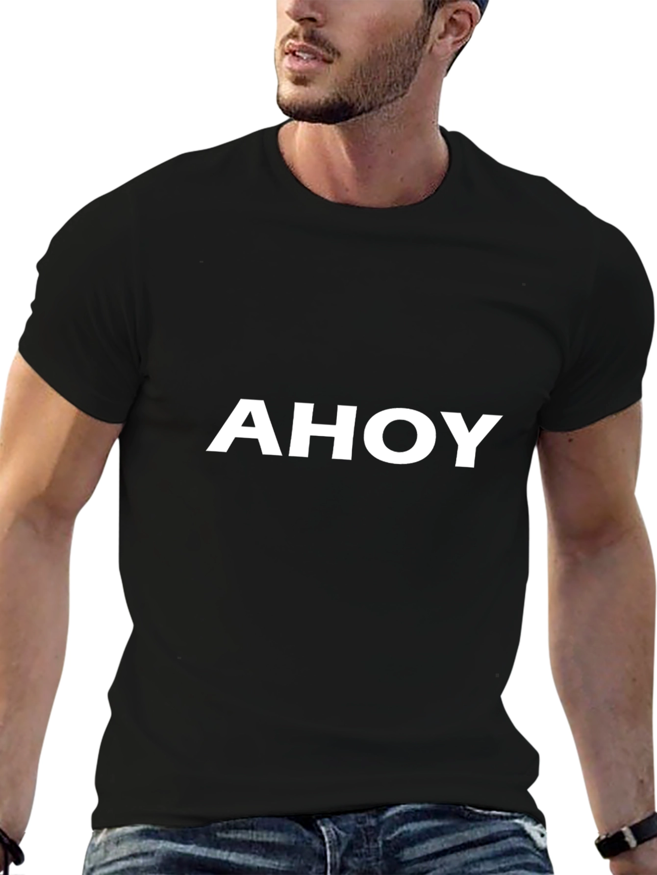 Ahoy Graphic T-Shirt - Classic Black Tee