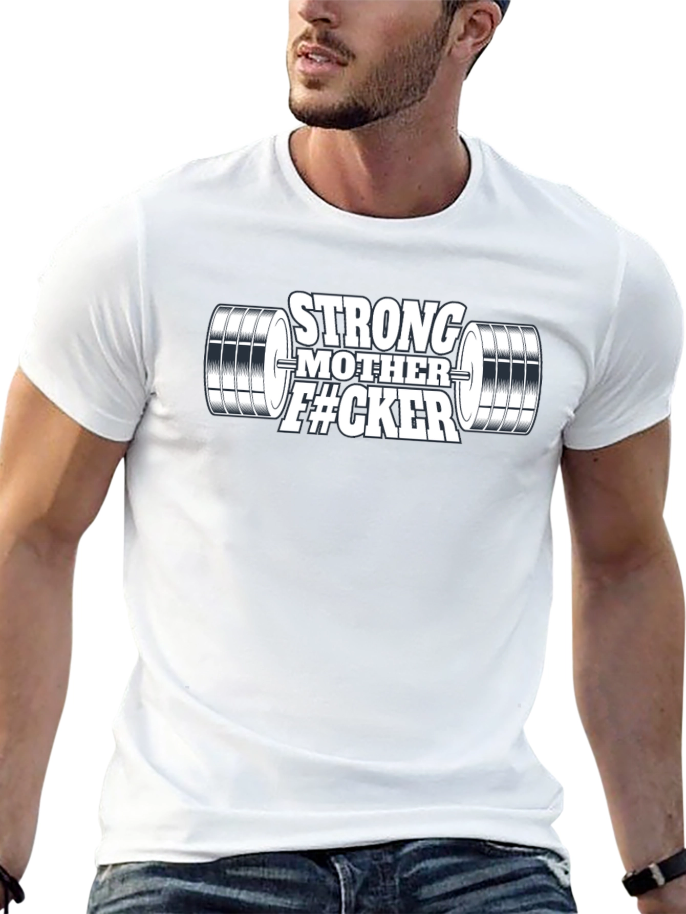 Strong Mother F#CKER Weightlifting Graphic T-Shirt