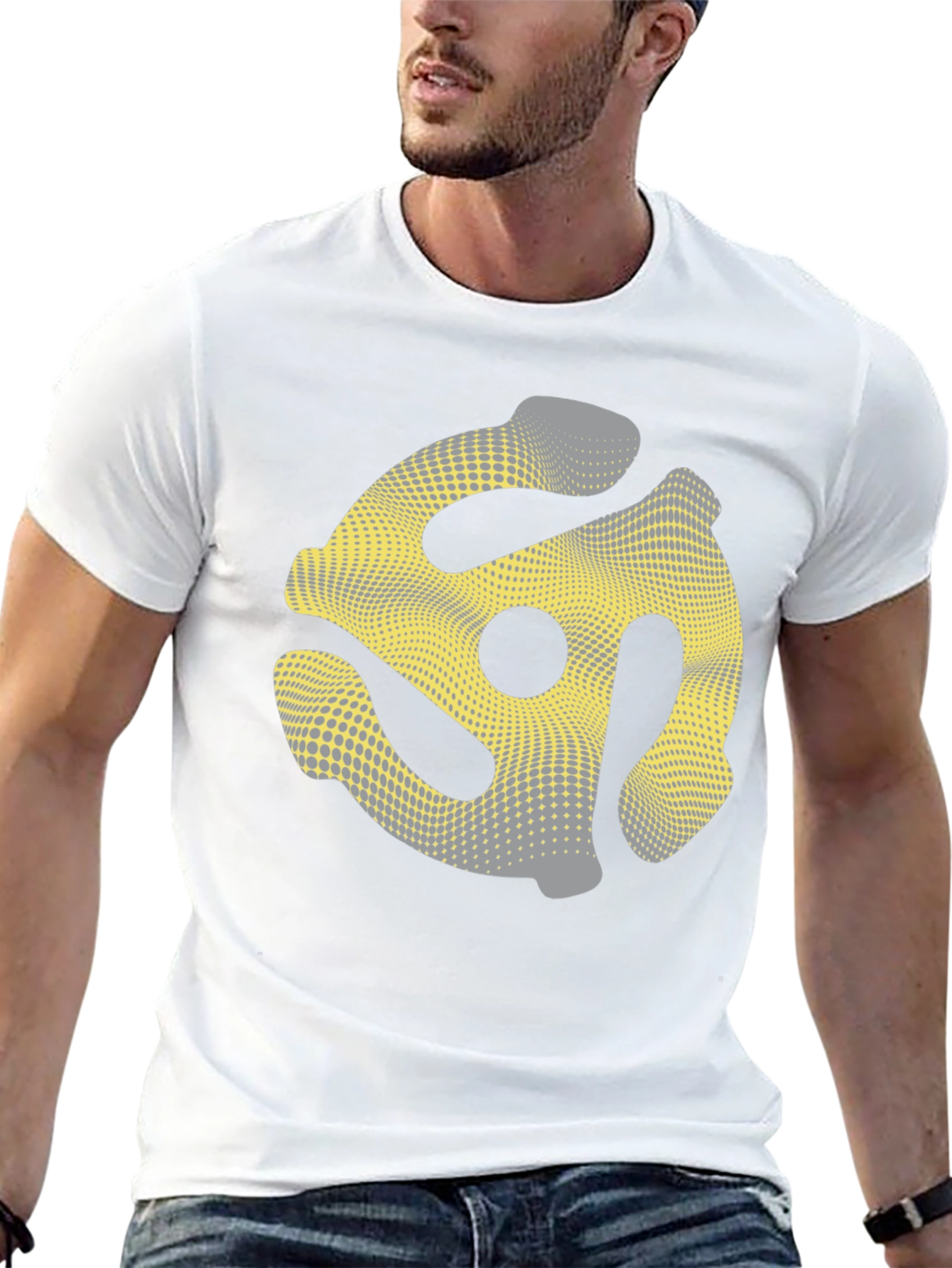 Retro Record Adapter T-Shirt - Black