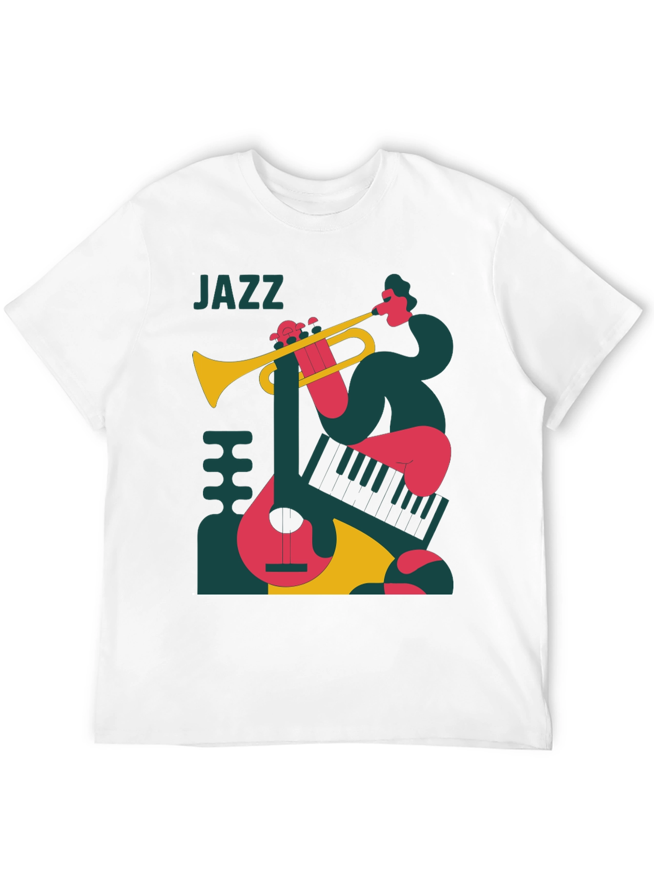 Jazz Music Graphic T-Shirt - Retro Style