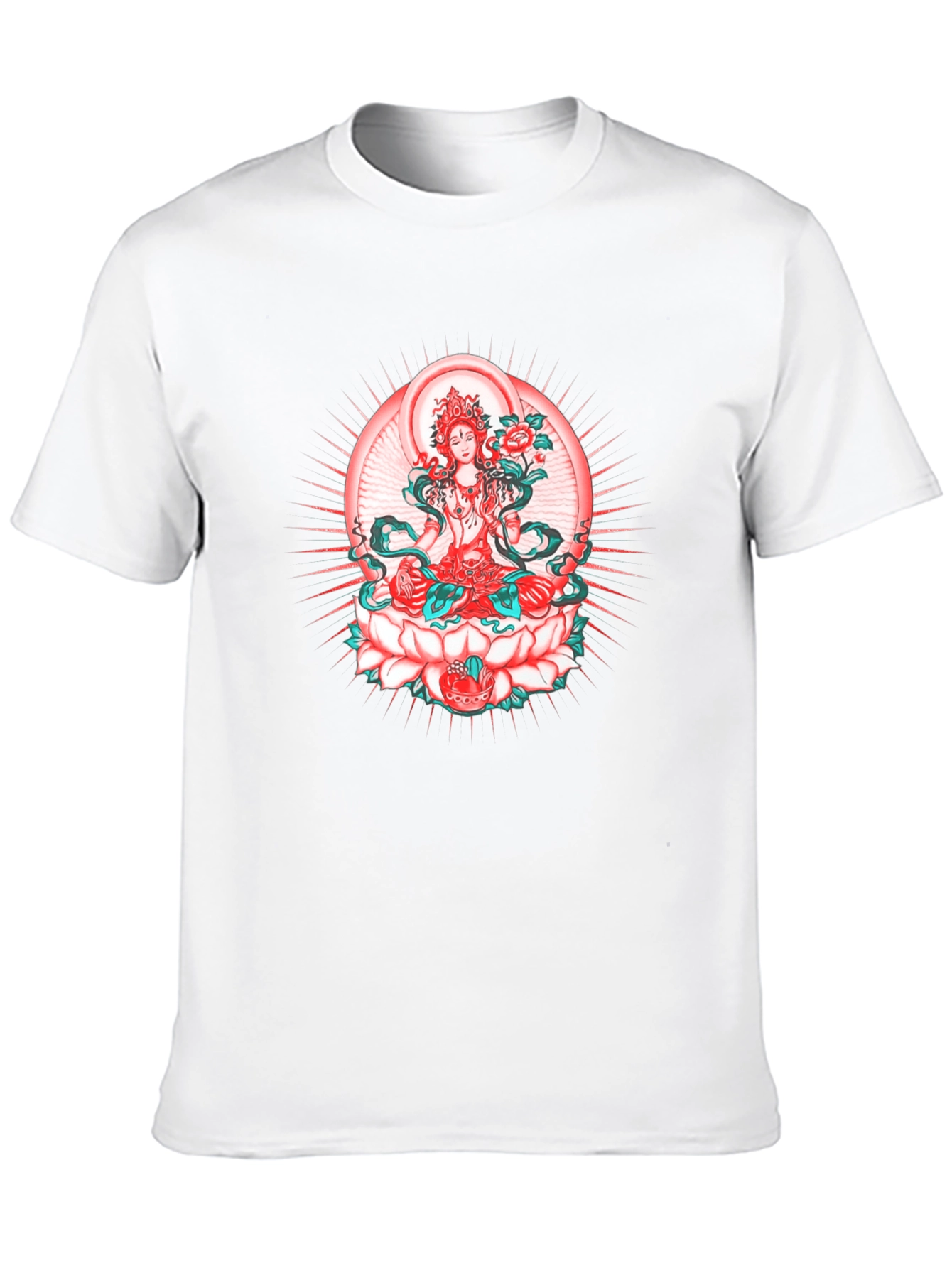 Lotus Goddess Graphic Tee - Black