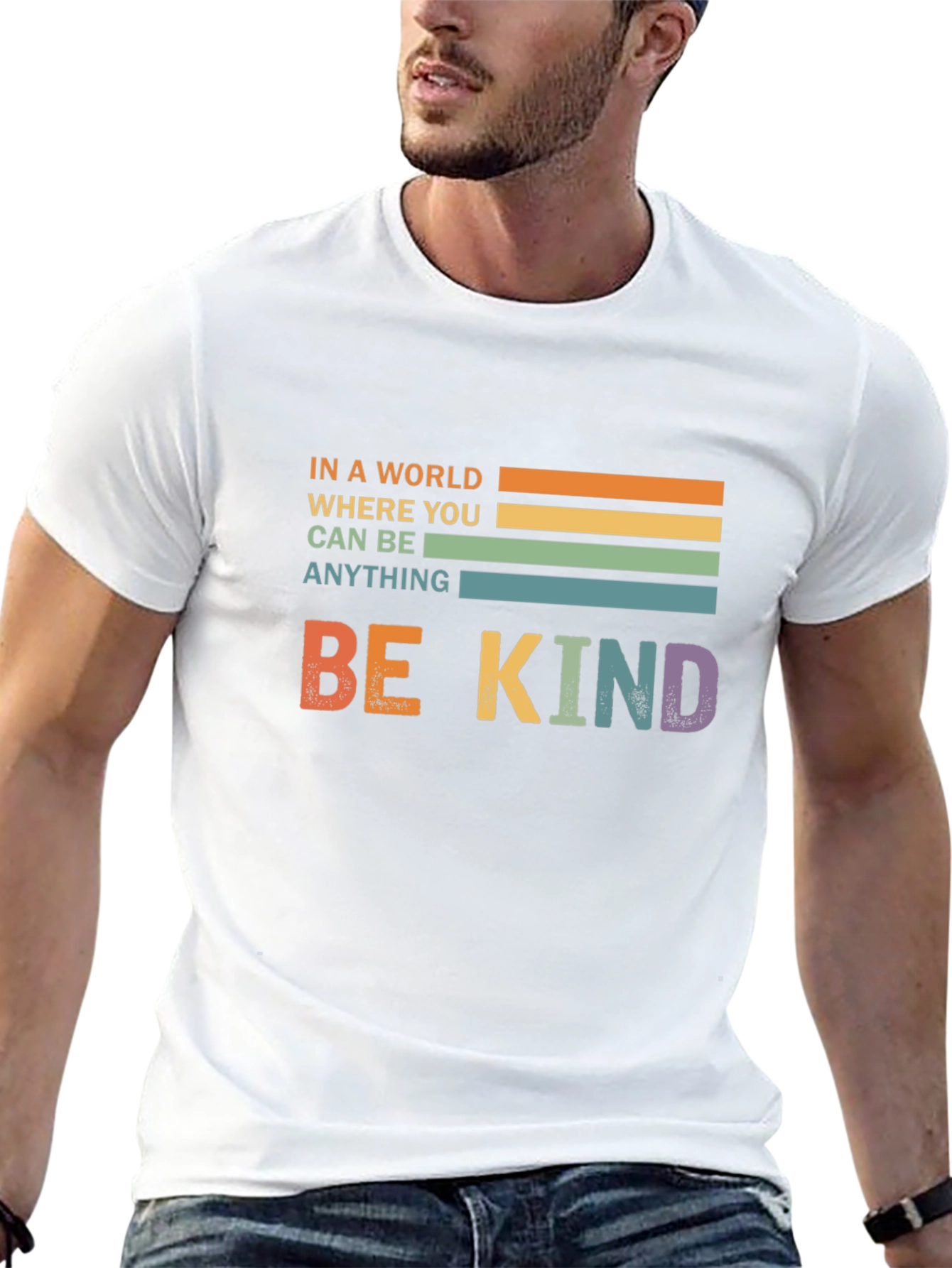 Be Kind Retro Graphic T-Shirt - Positive Vibes