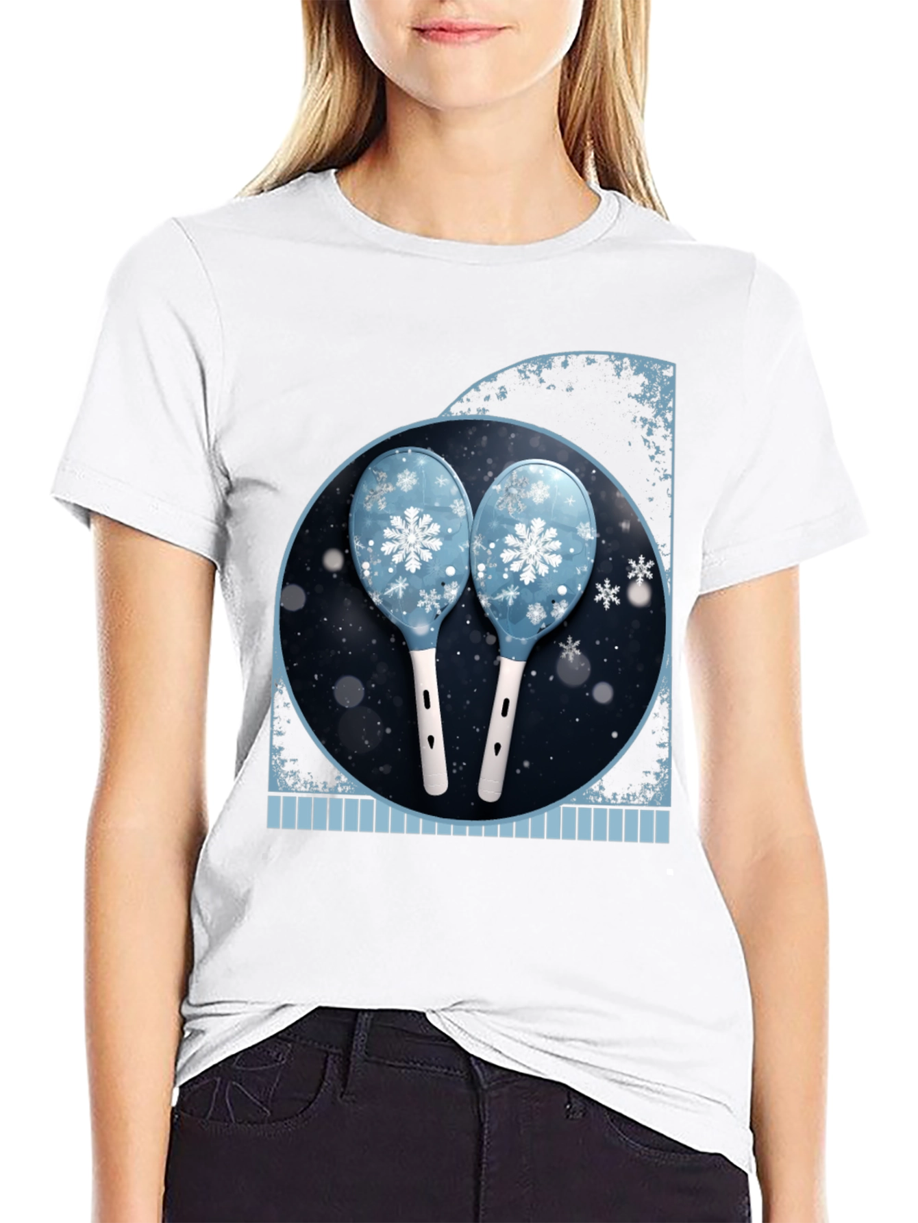 Winter Snowflake Maracas Graphic Tee