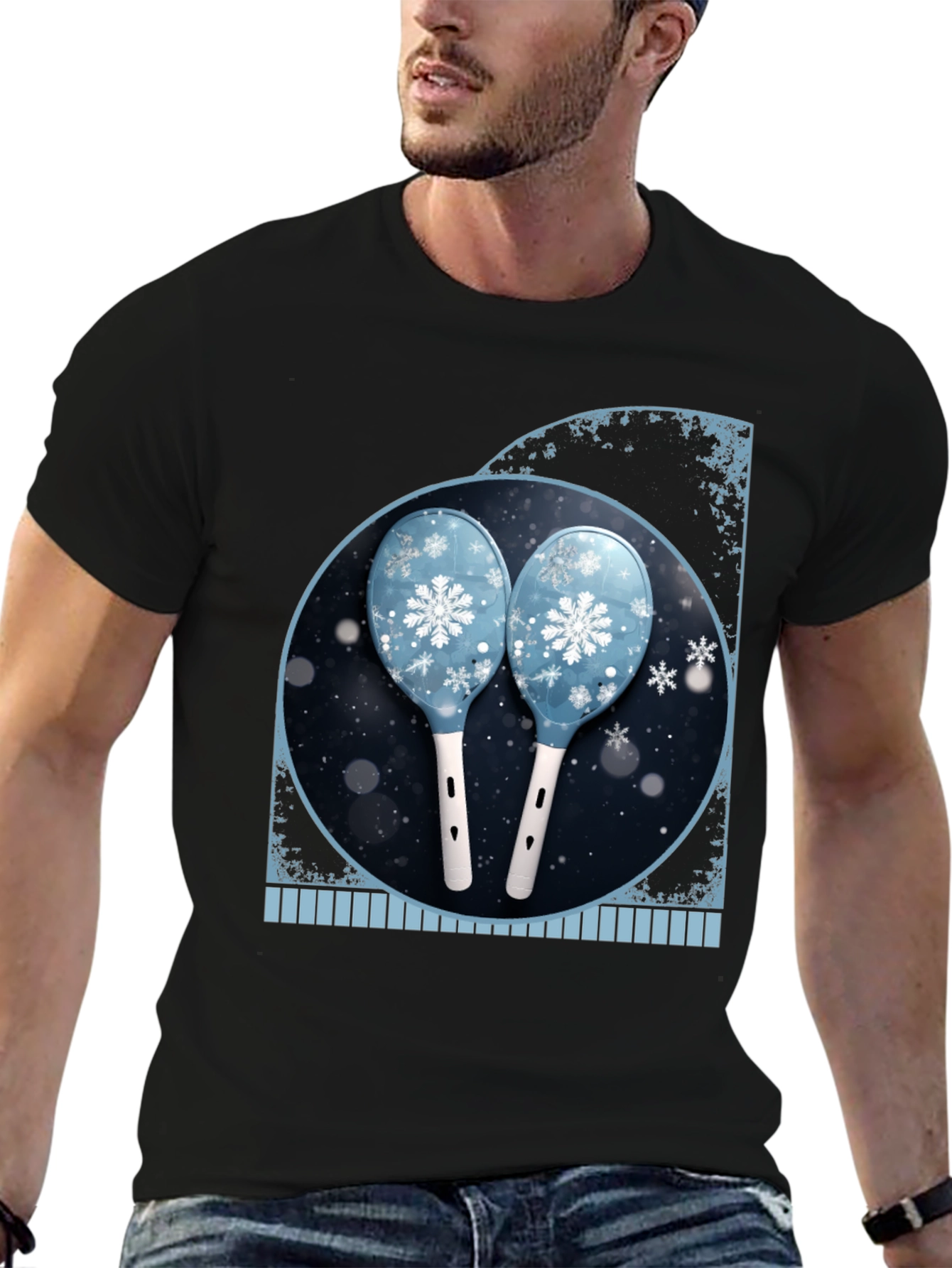 Winter Snowflake Maracas Graphic Tee