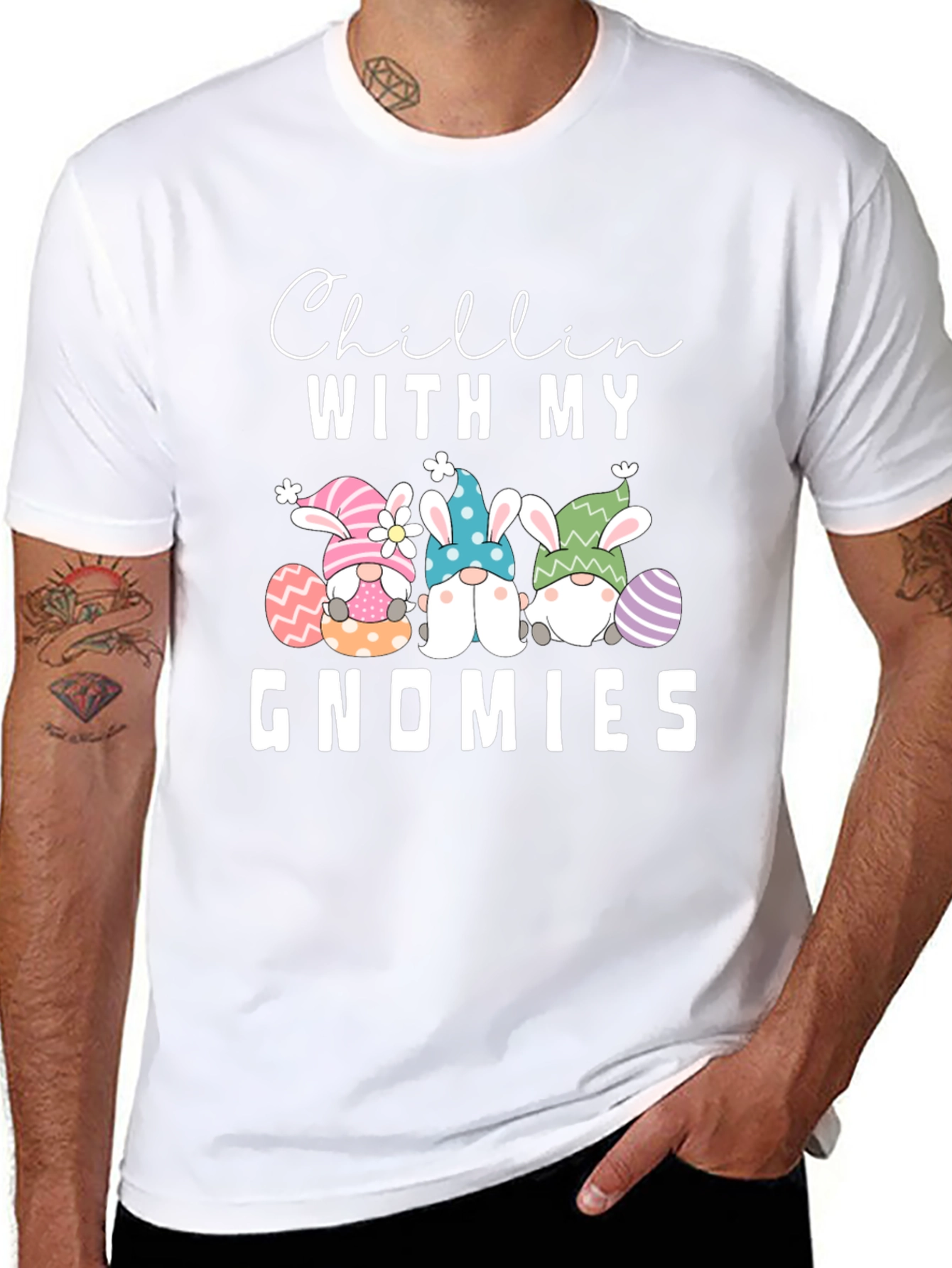 Chillin With My Gnomies Easter T-Shirt