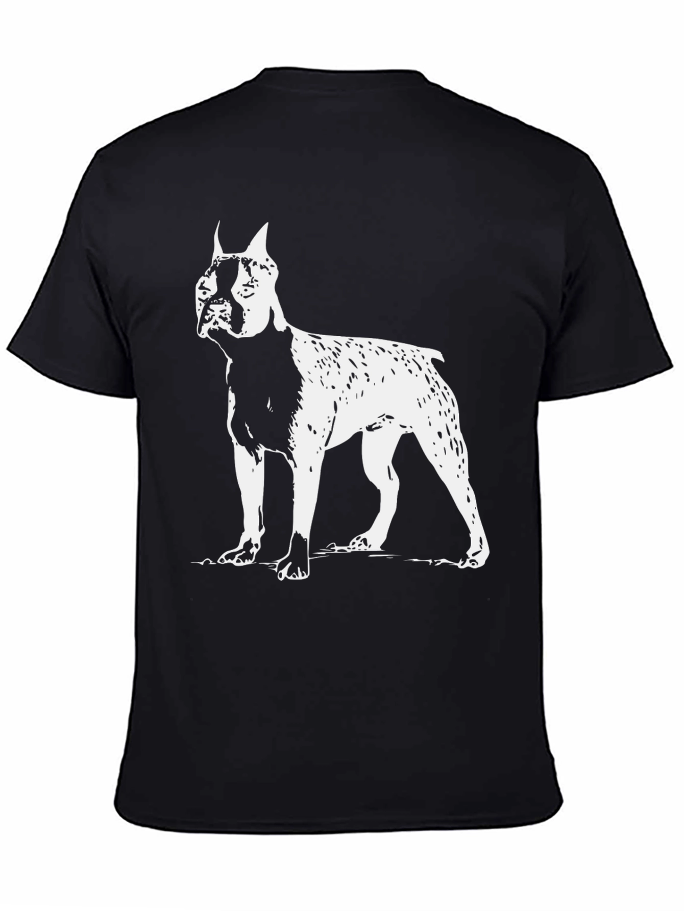 Dog Breed Graphic Tee - Black Cotton T-Shirt
