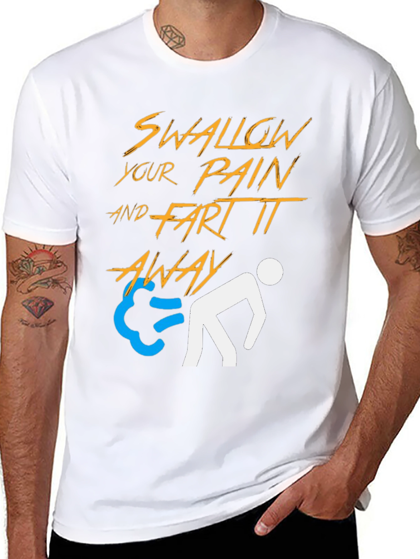 Swallow Pain & Fart It Away Graphic Tee