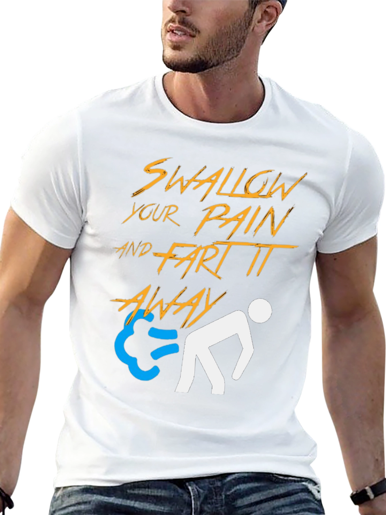 Swallow Pain & Fart It Away Graphic Tee