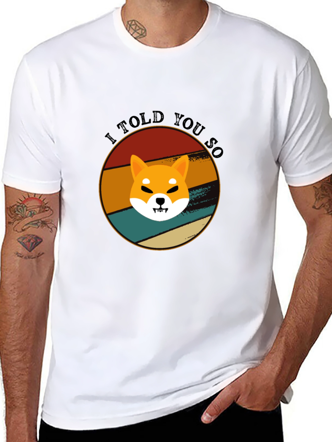 Retro Shiba Inu T-Shirt - I Told You So!