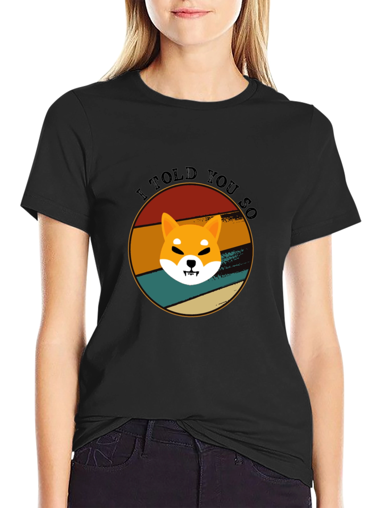 Retro Shiba Inu T-Shirt - I Told You So!